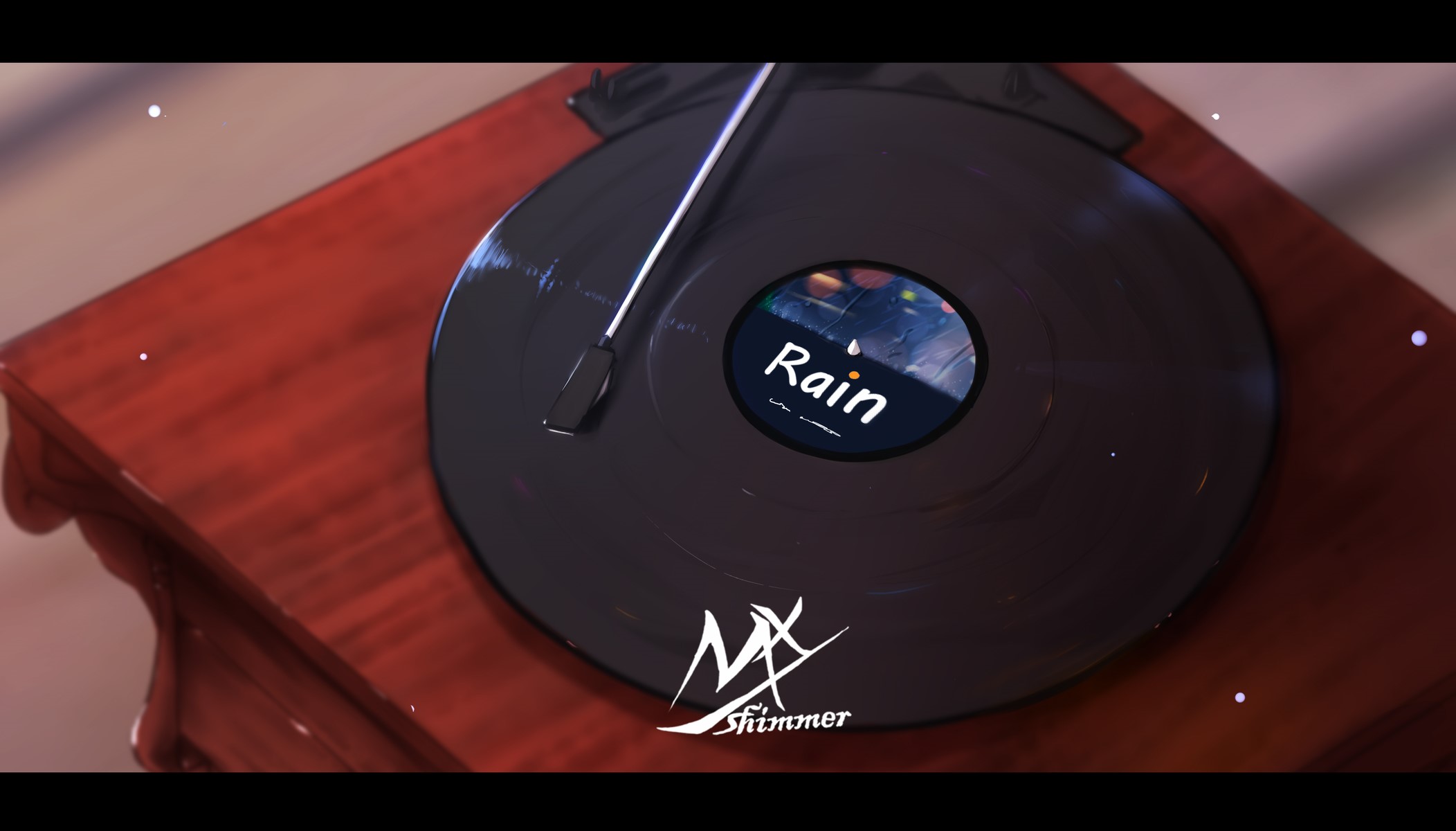MX Shimmer Rain Vinyl Record HD Wallpaper