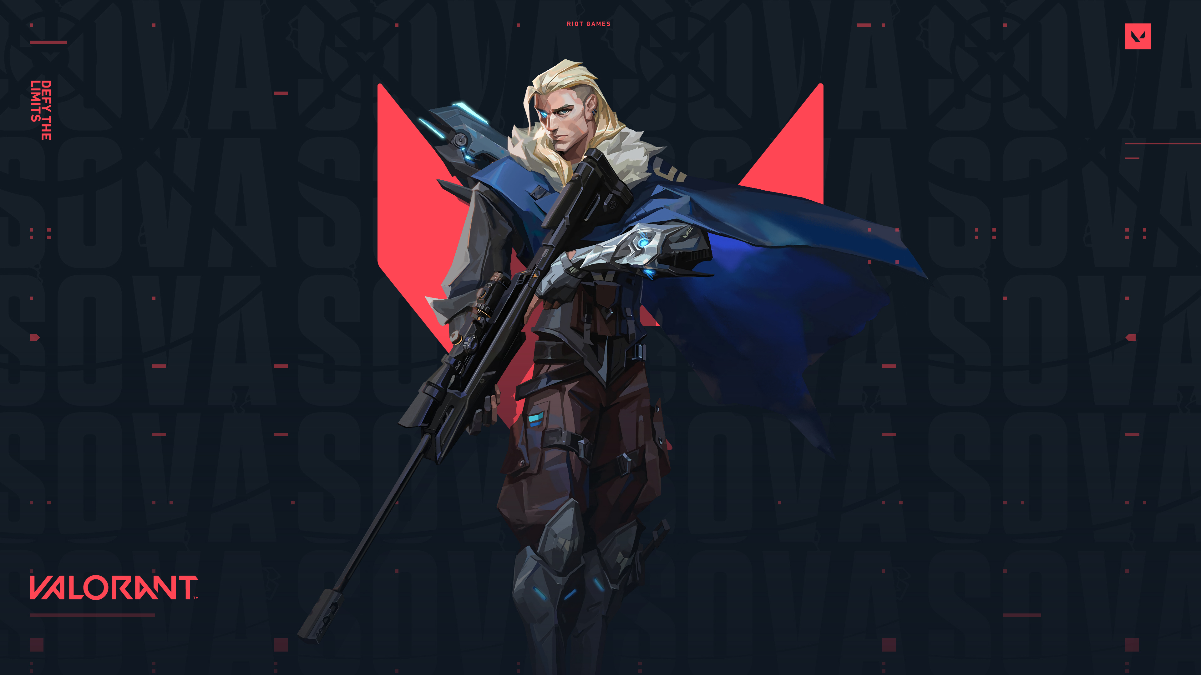 Sova from Valorant holding a sniper rifle HD Wallpaper