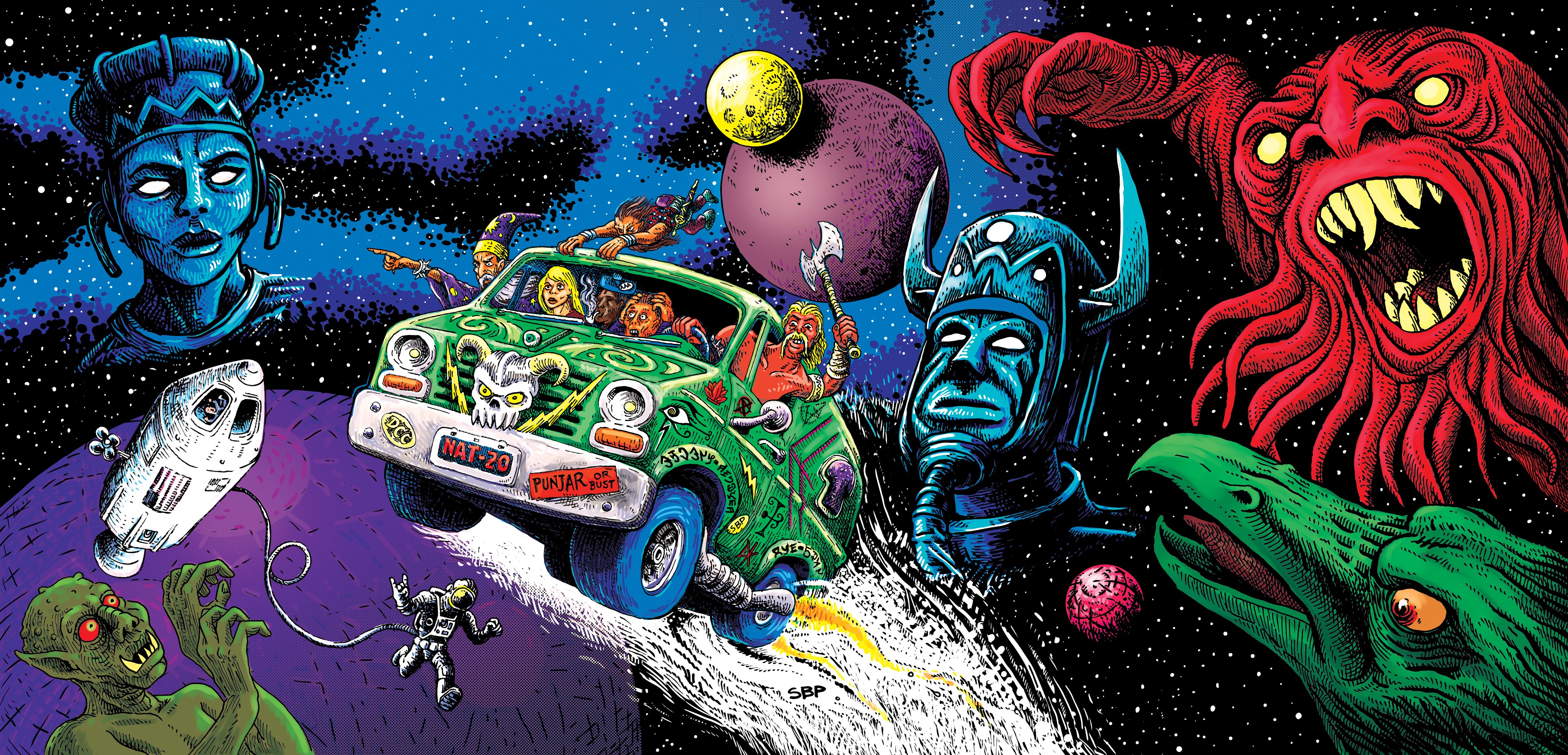Dungeon Crawl Classics Van in Space with Monsters HD Wallpaper