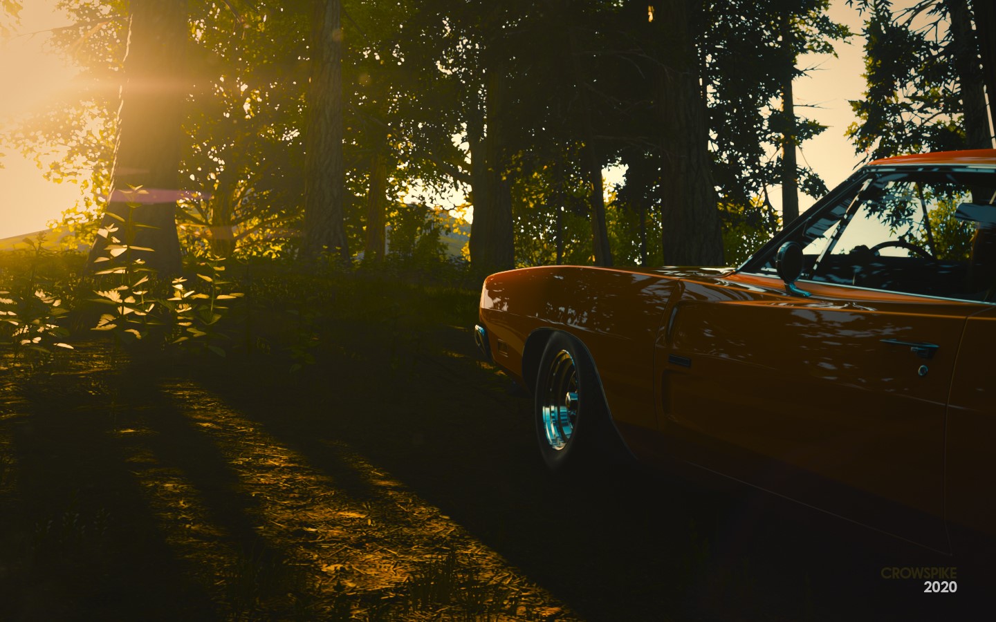 1969 Dodge Charger R T in Forest Shadow HD Wallpaper