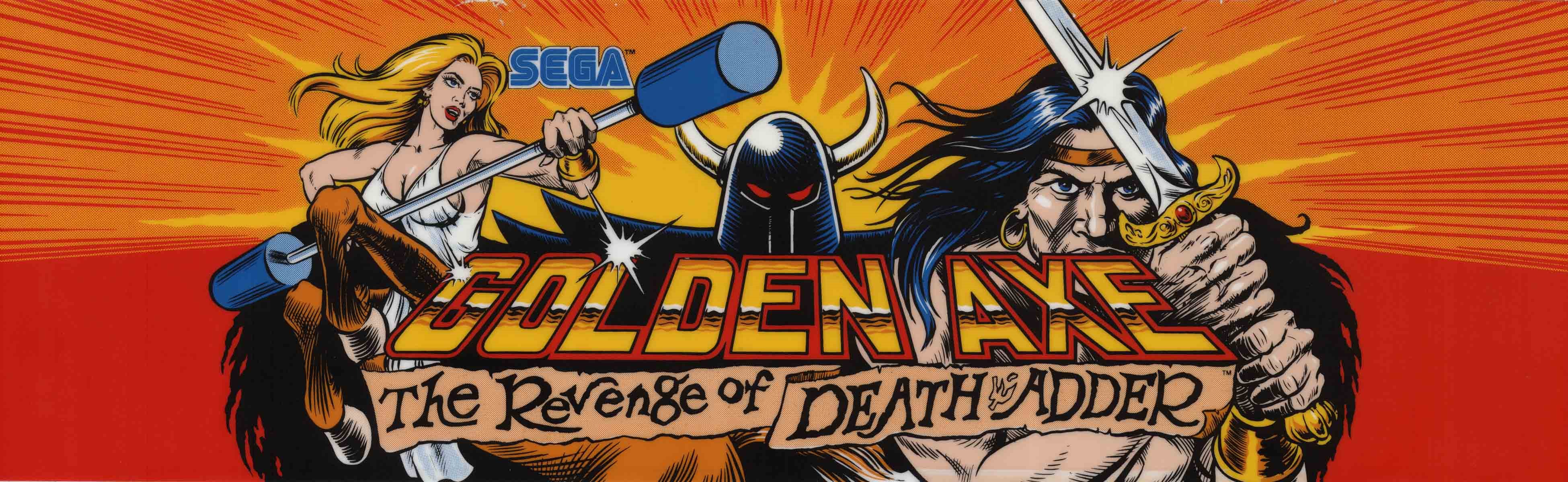 Golden Axe: The Revenge of Death Adder Sega Arcade Marquee HD Wallpaper