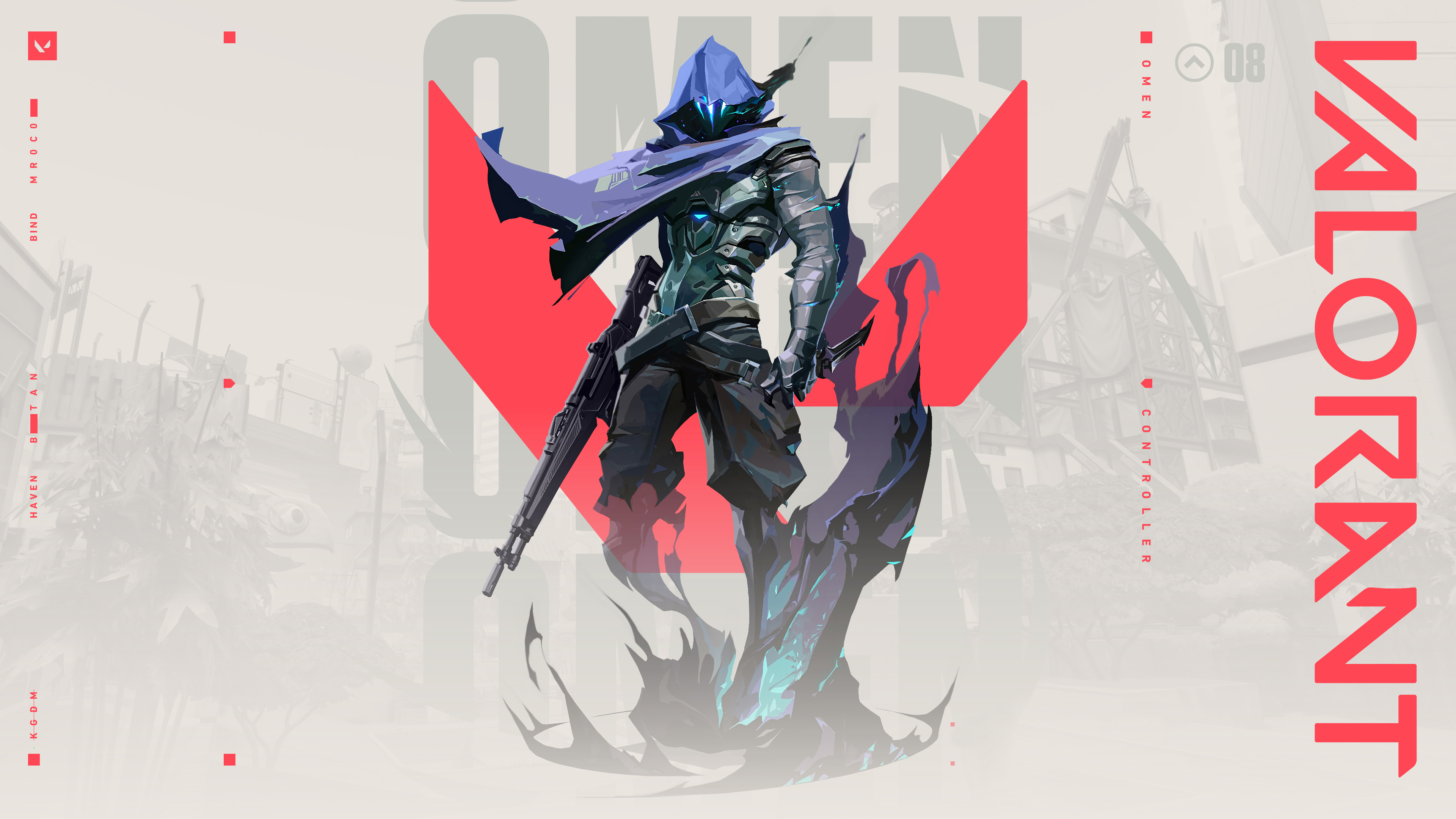 Omen from Valorant 4K HD Wallpaper