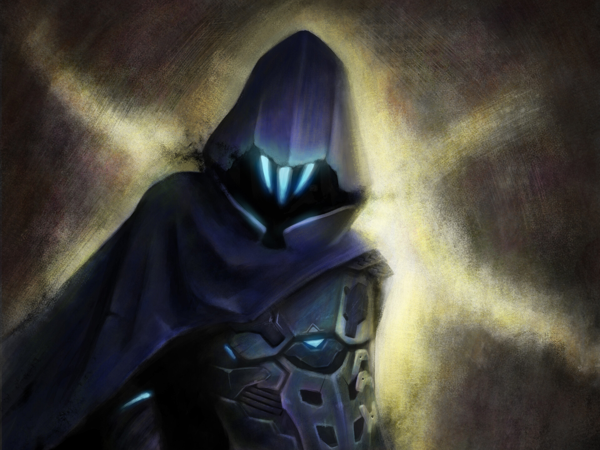 Omen from Valorant with glowing eyes HD Wallpaper