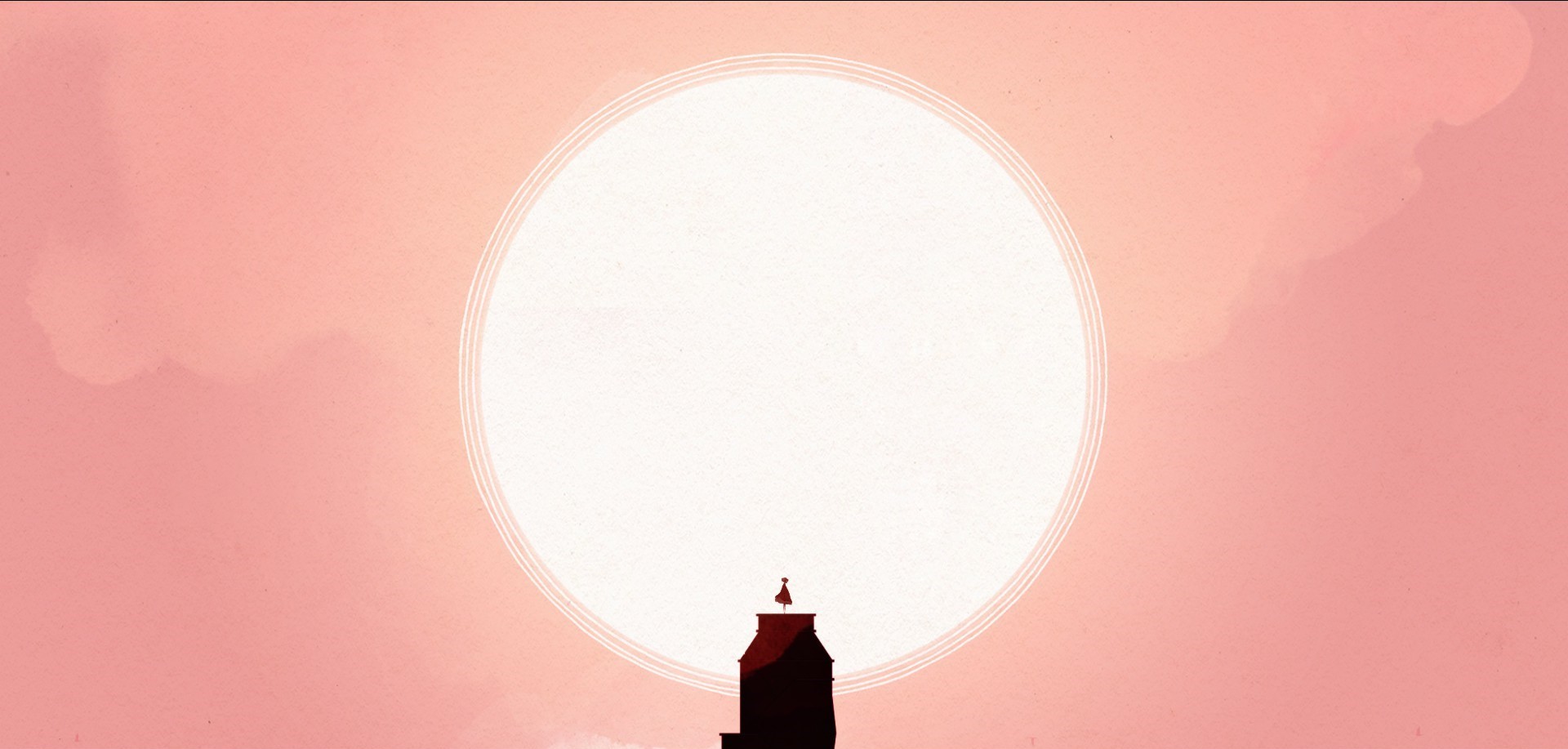 Gris (Video Game) character on a building HD Wallpaper