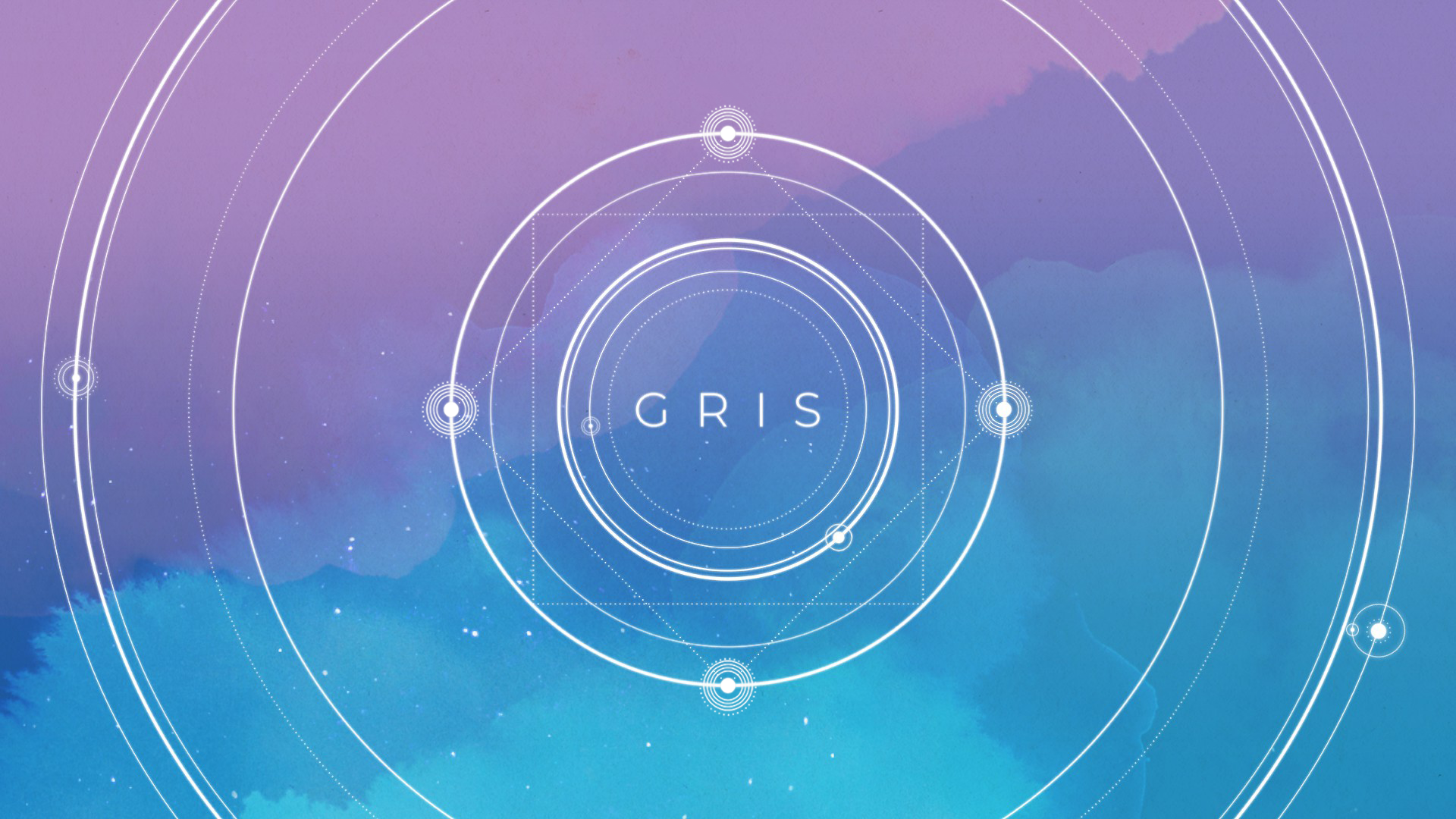 Gris video game title screen with abstract background HD Wallpaper