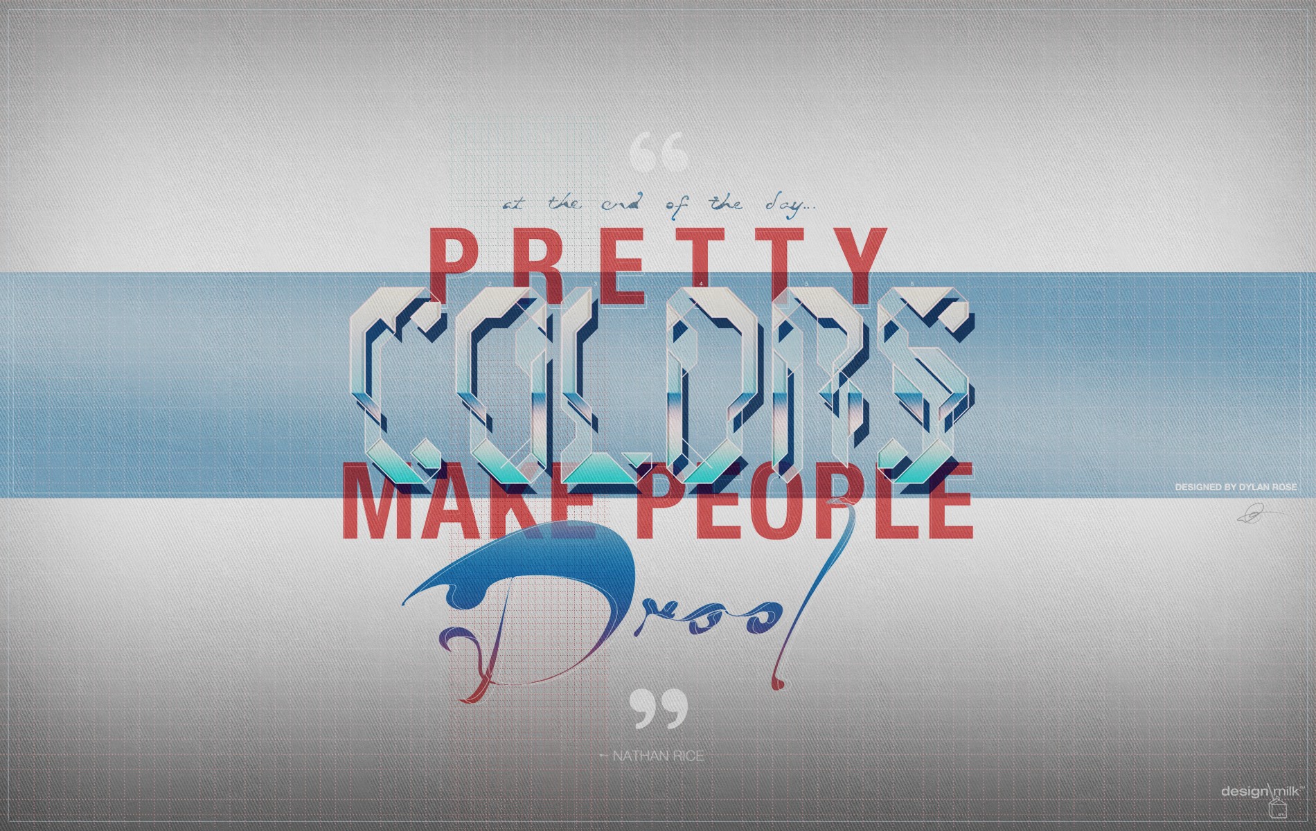 Pretty Colors Make People Drool Quote HD Wallpaper