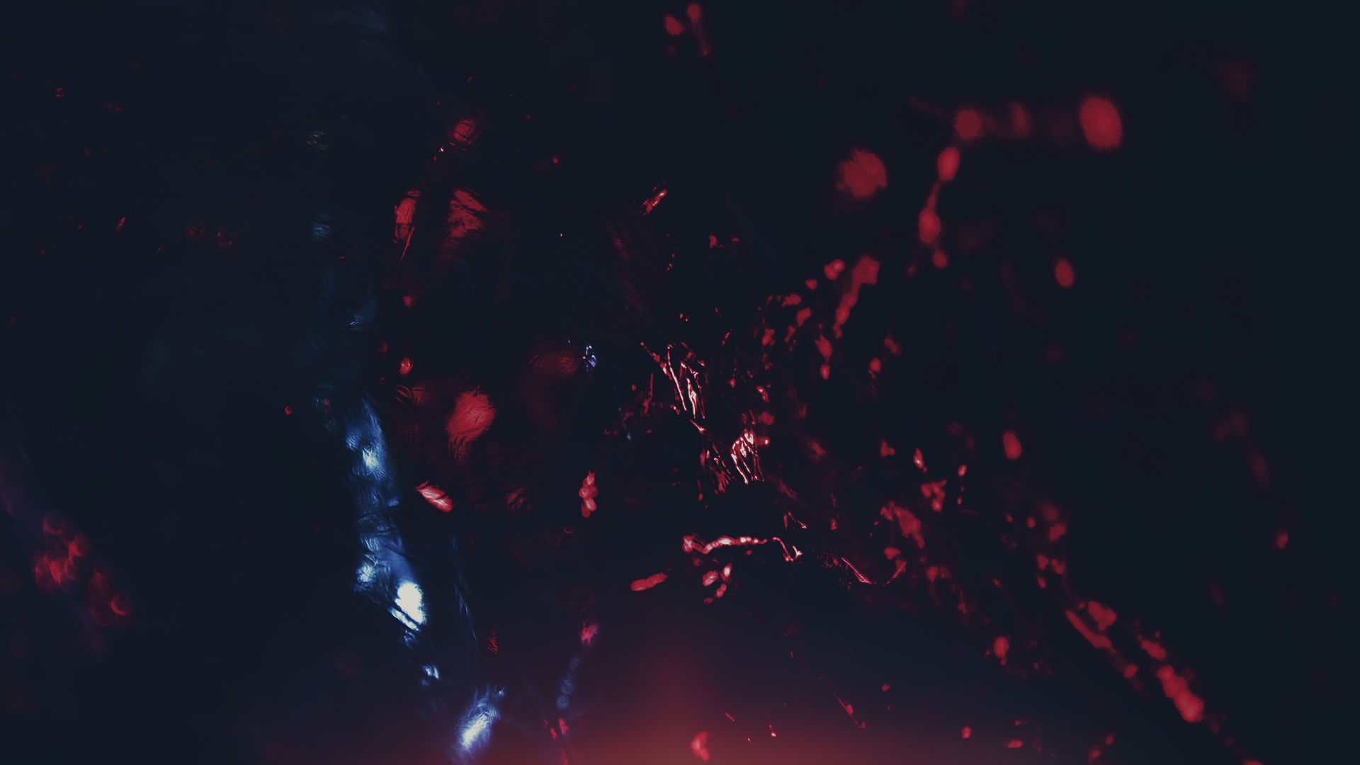 Abstract dark background with red and blue lights HD Wallpaper