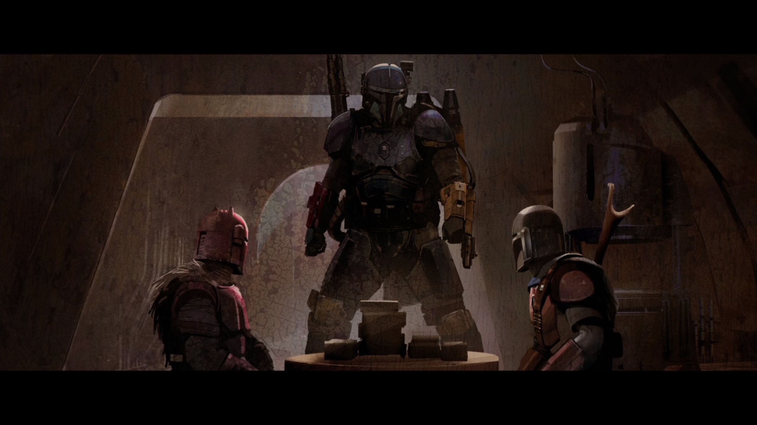 The Armorer and Mandalorians from Star Wars: The Mandalorian HD Wallpaper