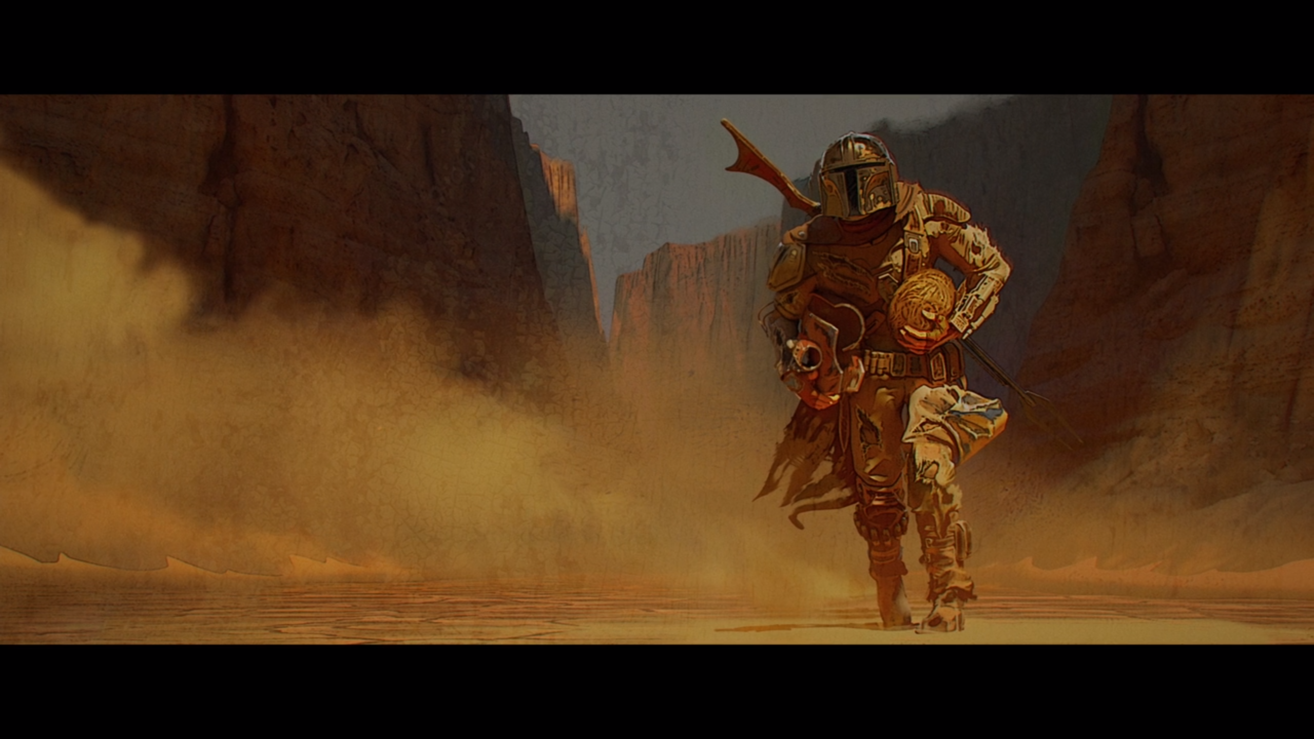 The Mandalorian artwork from Star Wars HD Wallpaper