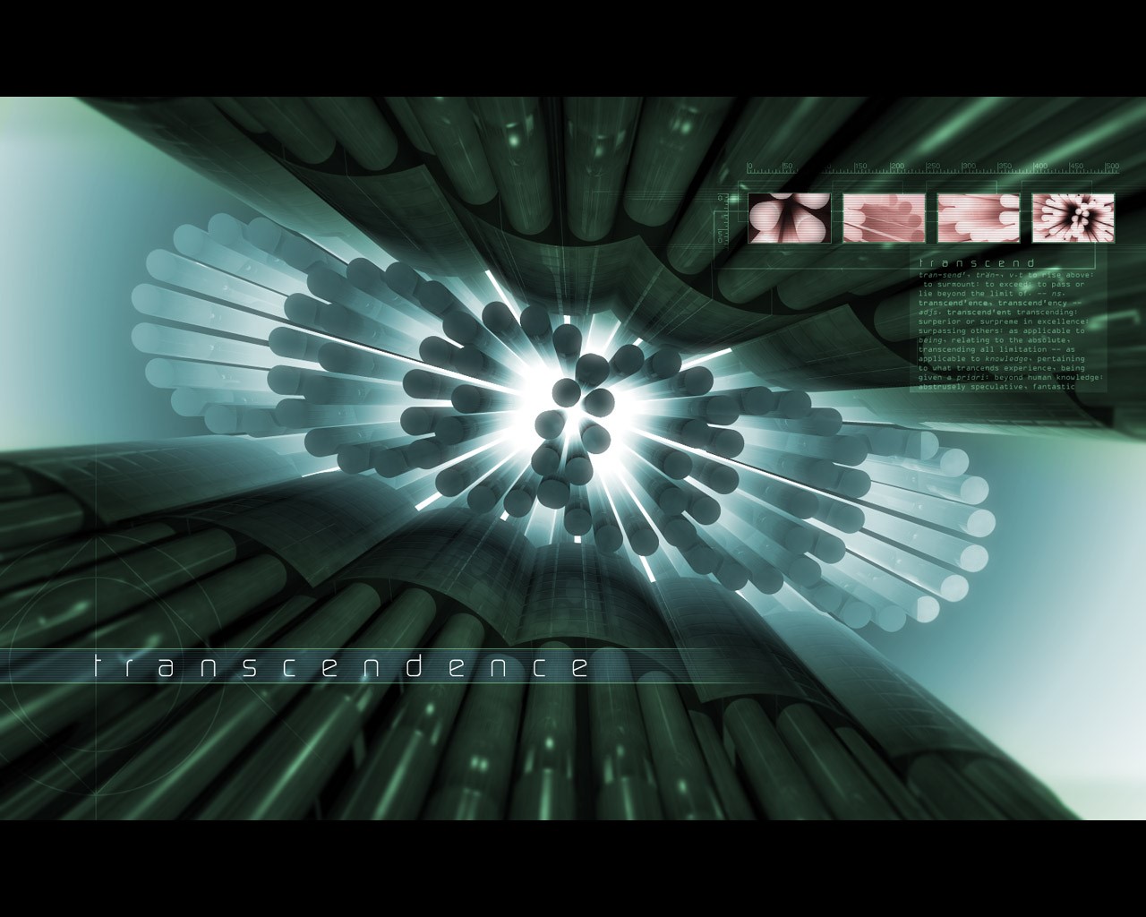 Abstract 3D digital art with text HD Wallpaper