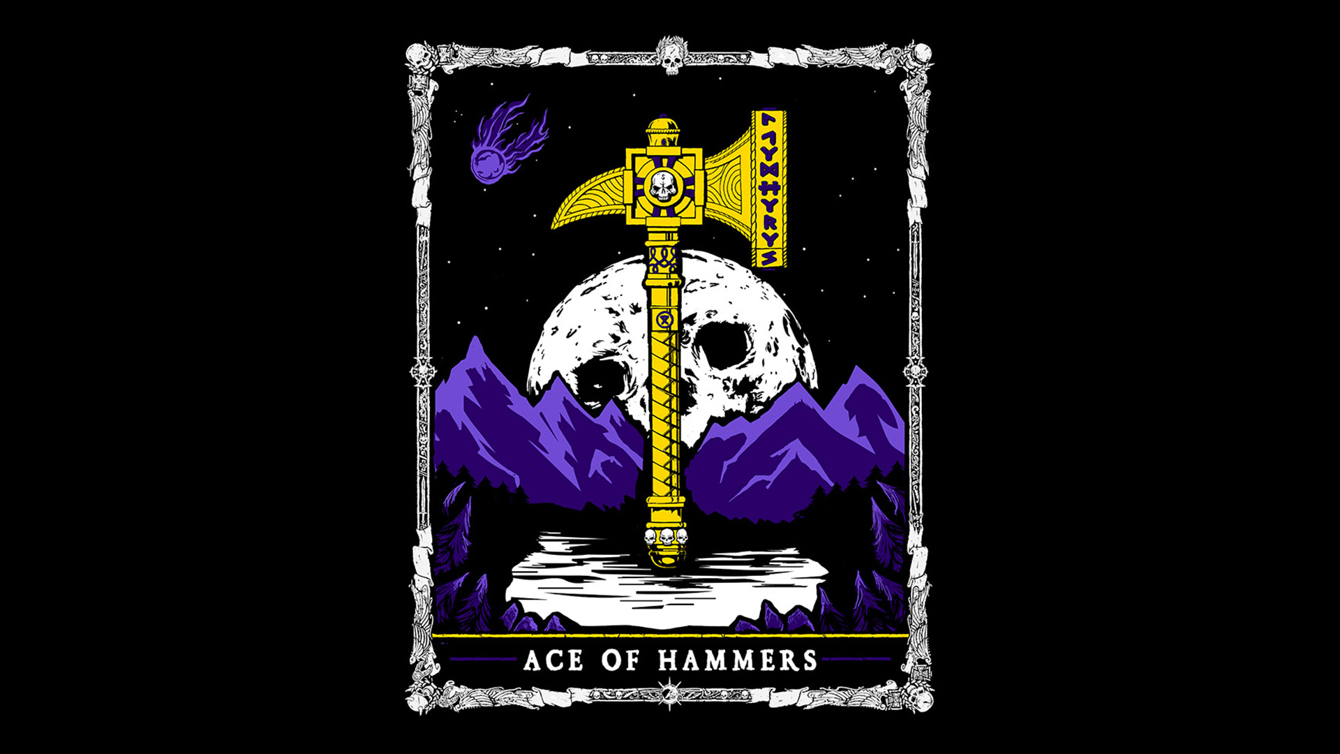 Ace of Hammers Tarot Card from Warhammer Fantasy HD Wallpaper