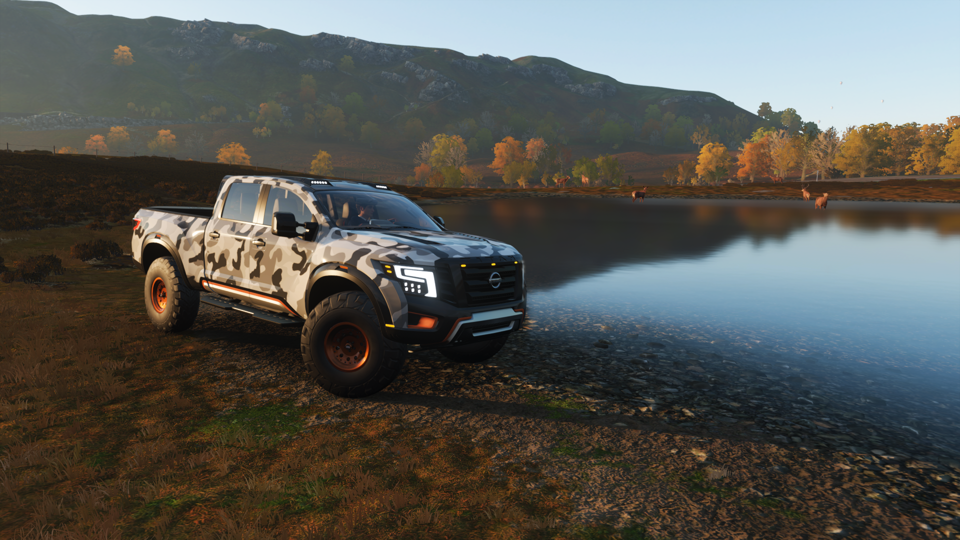 Nissan pickup truck in Forza Horizon 4 HD Wallpaper