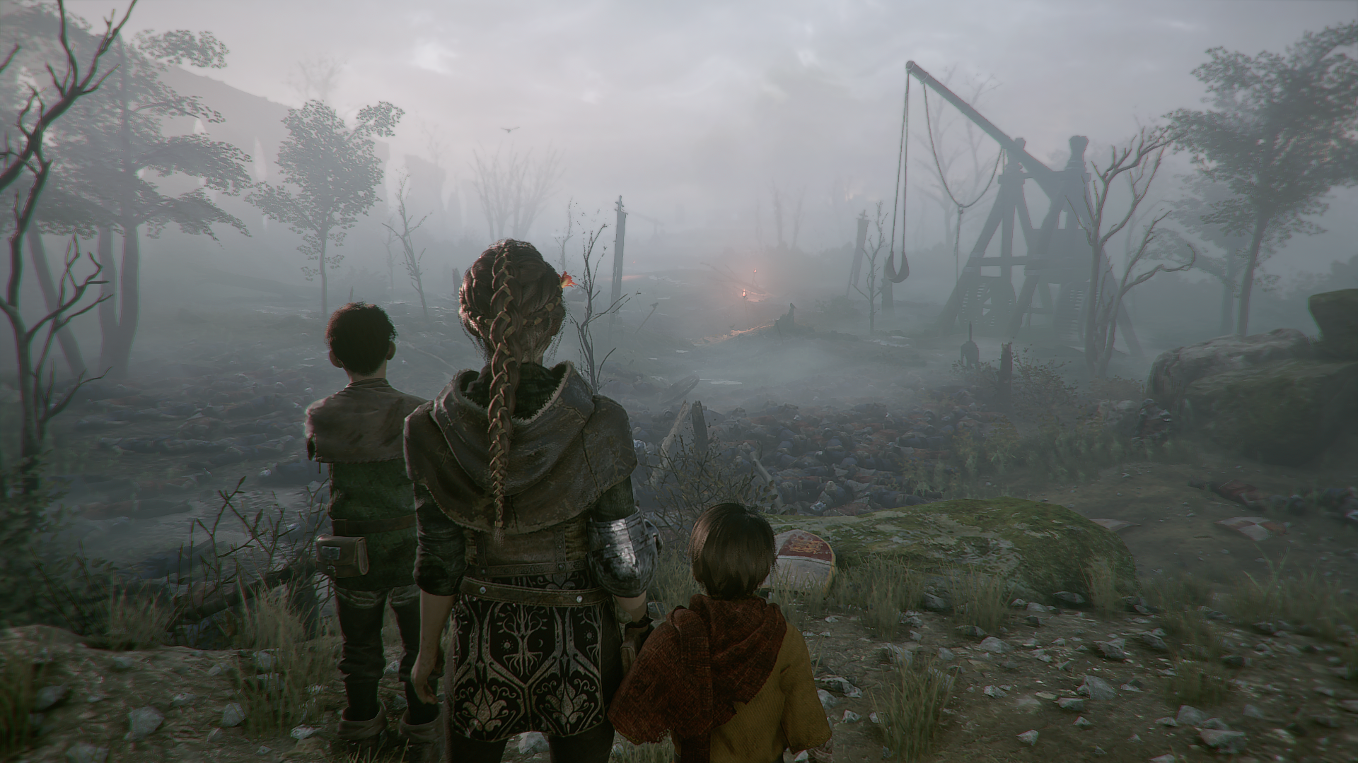 Amicia and companions in A Plague Tale Innocence HD Wallpaper