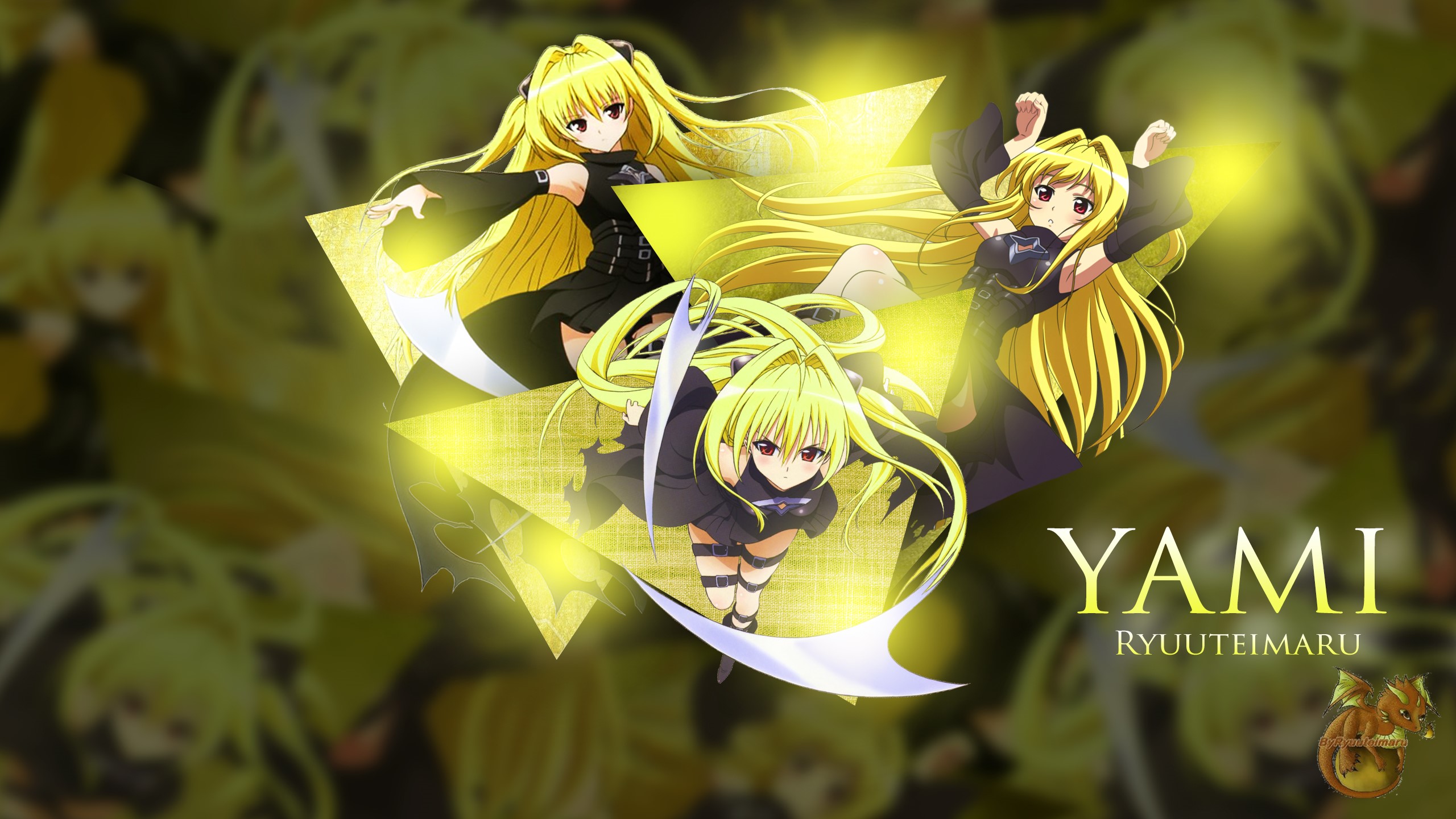 Golden Darkness from To Love-Ru HD Wallpaper