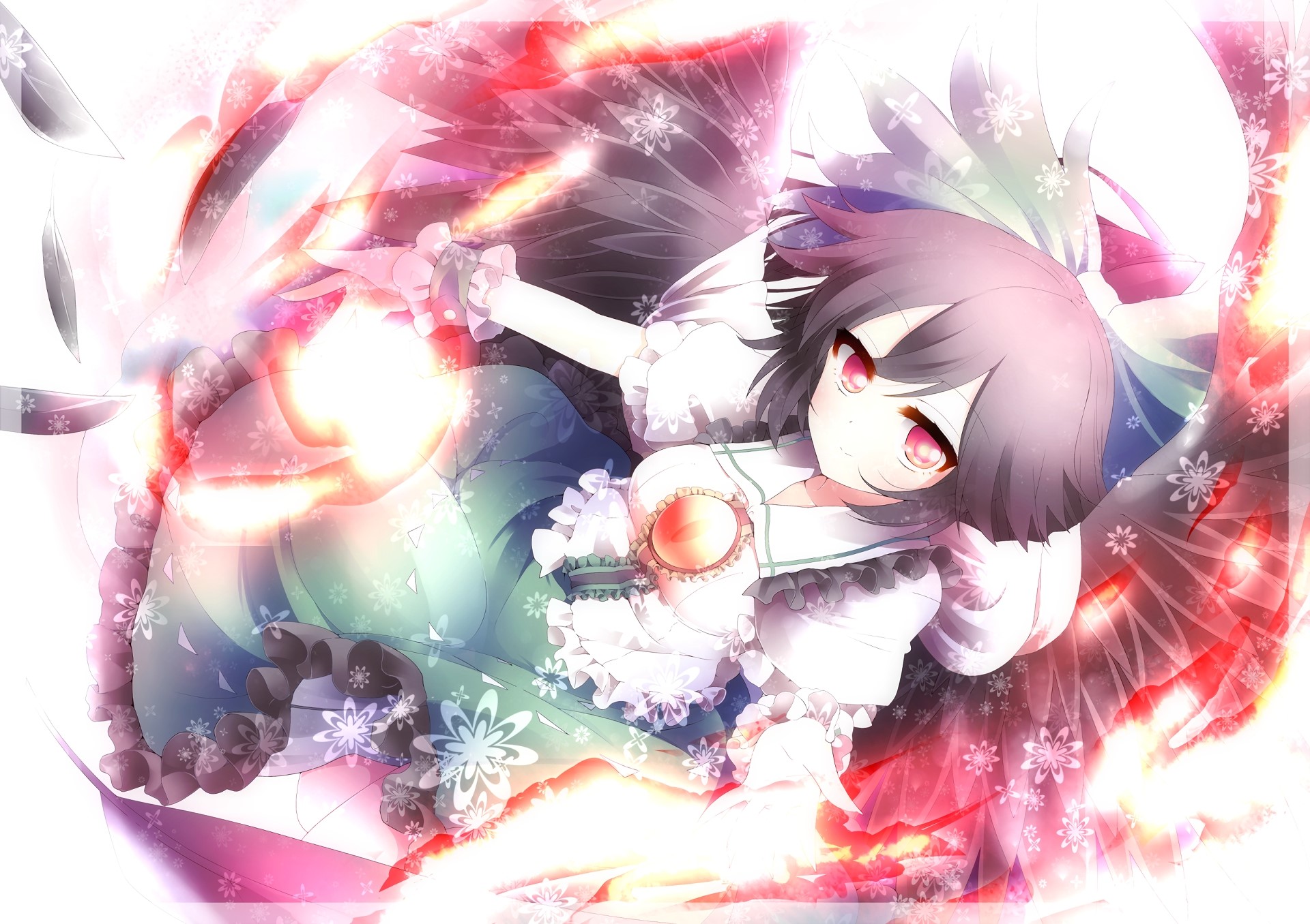 Utsuho Reiuji from Touhou Project HD Wallpaper