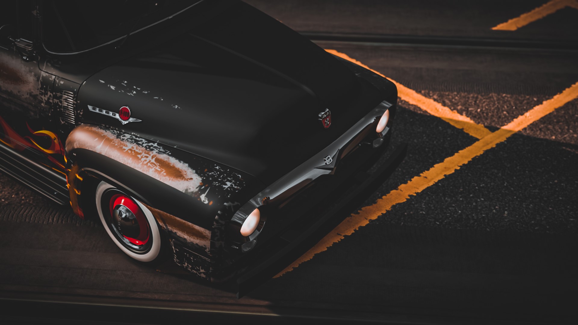 Ford F100 pickup truck in Forza Horizon 4 HD Wallpaper