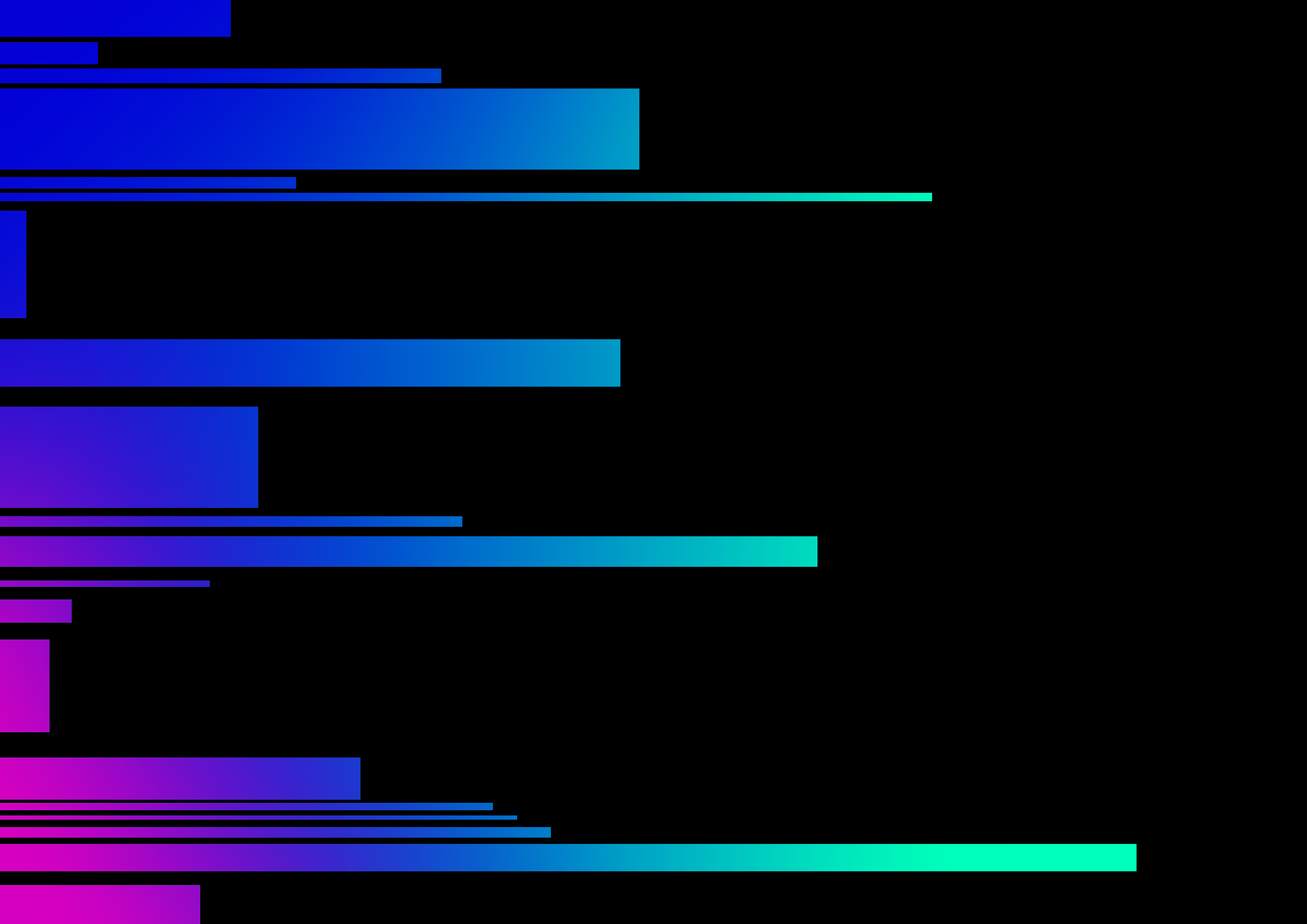 Abstract blue and purple gradient lines on black HD Wallpaper