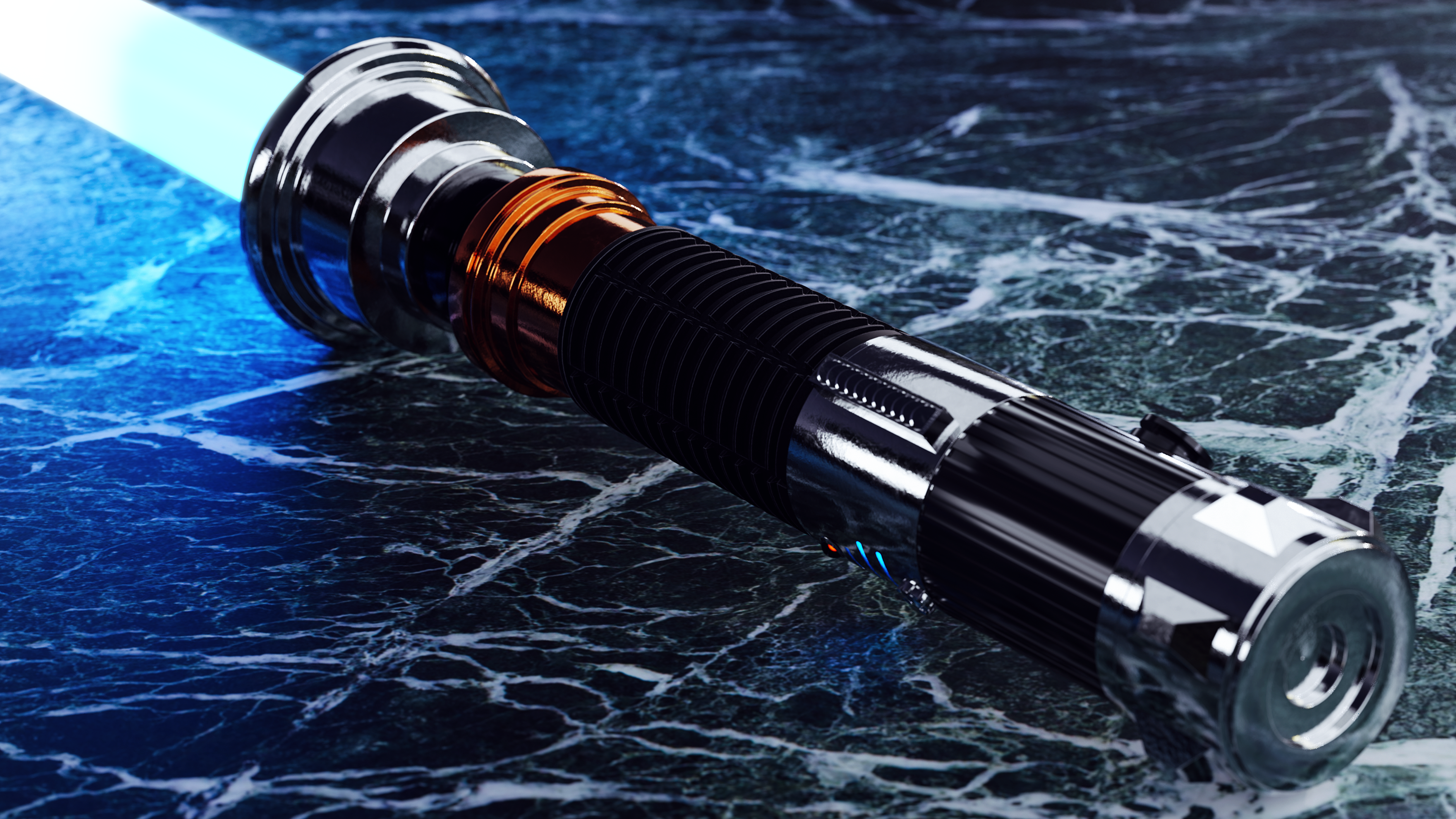 4K Luke Skywalker's Lightsaber from Star Wars HD Wallpaper