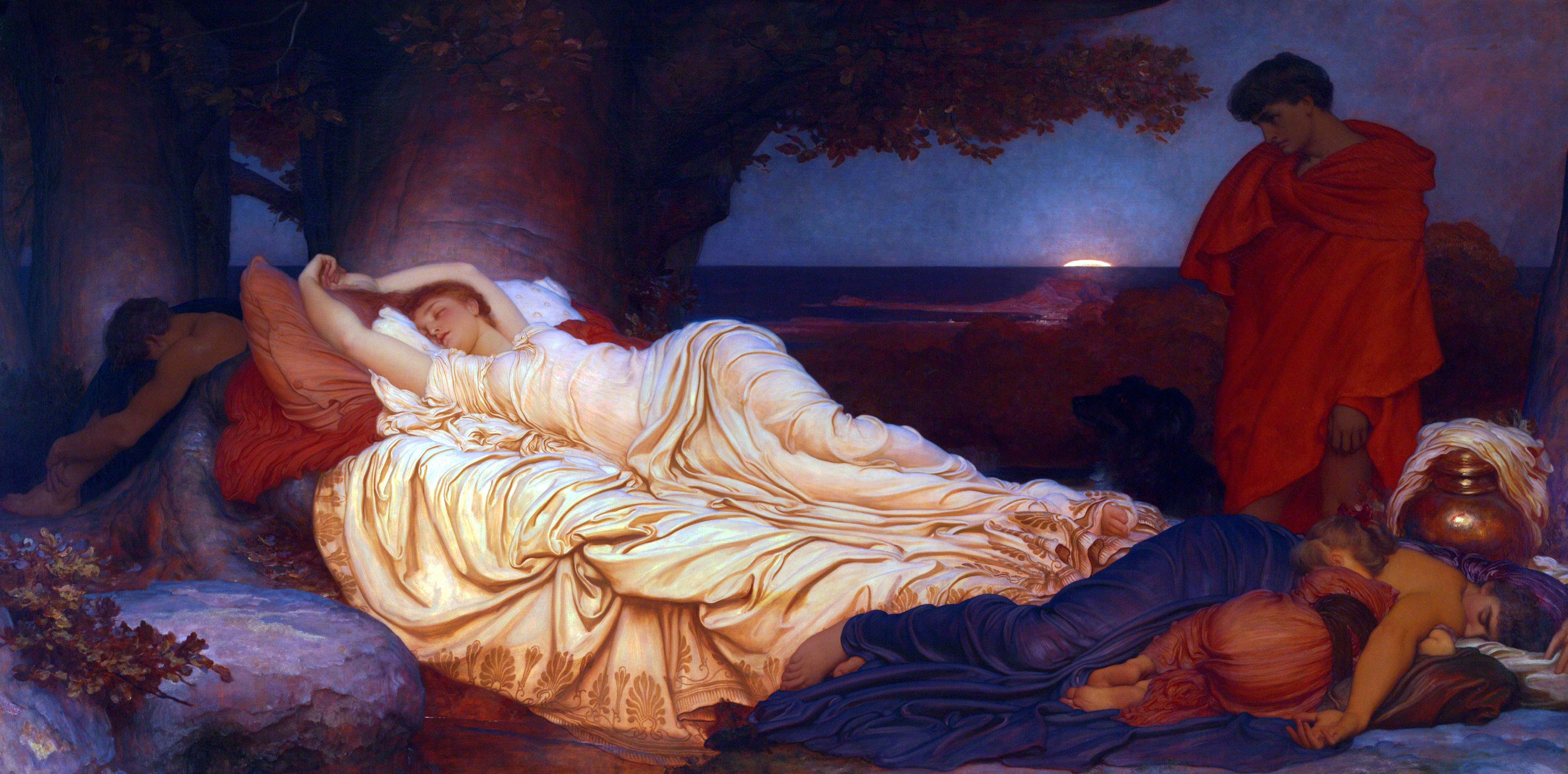 Cymon and Iphigenia by Frederic Leighton HD Wallpaper