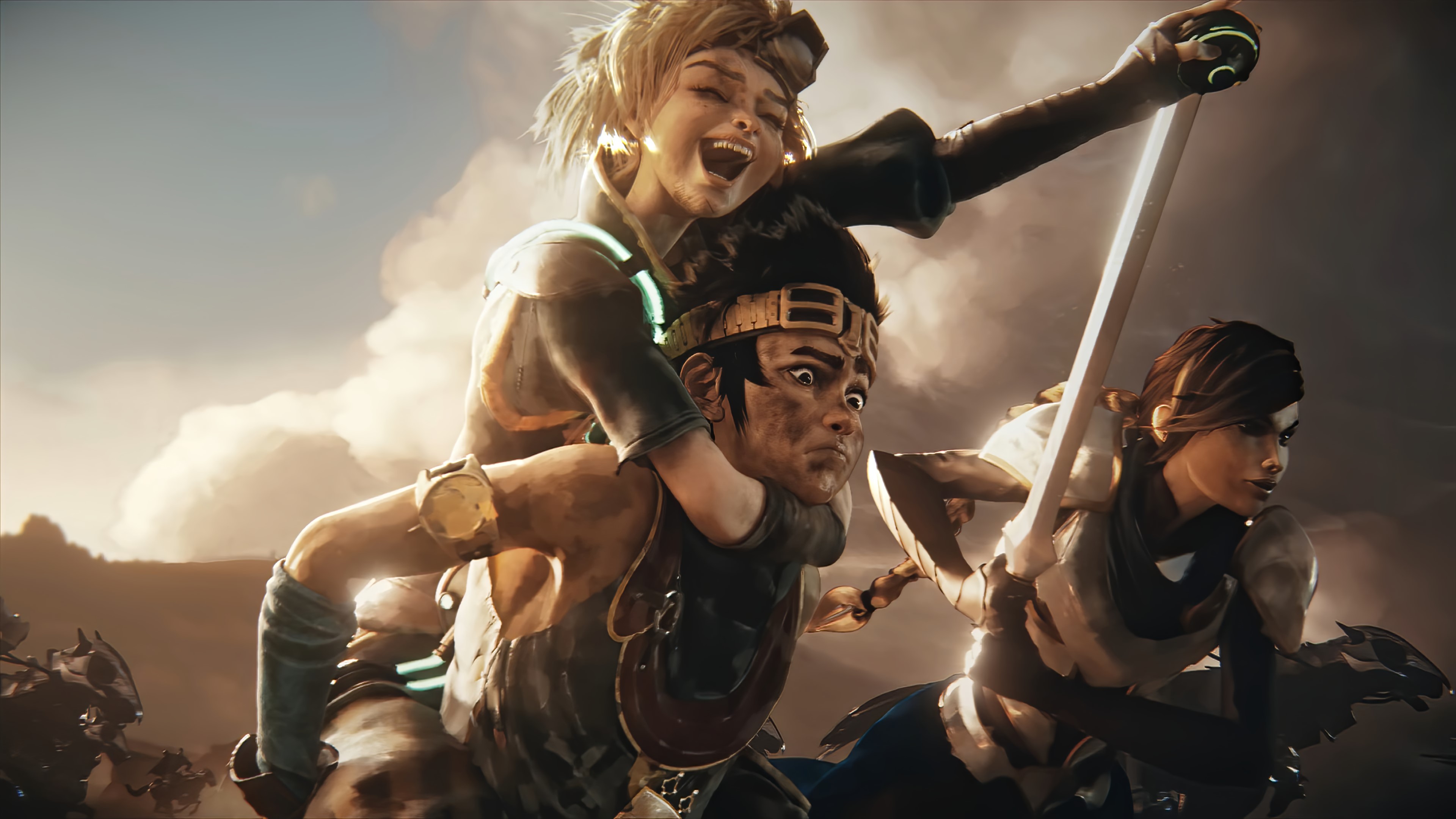 4K Legends of Runeterra characters in battle HD Wallpaper