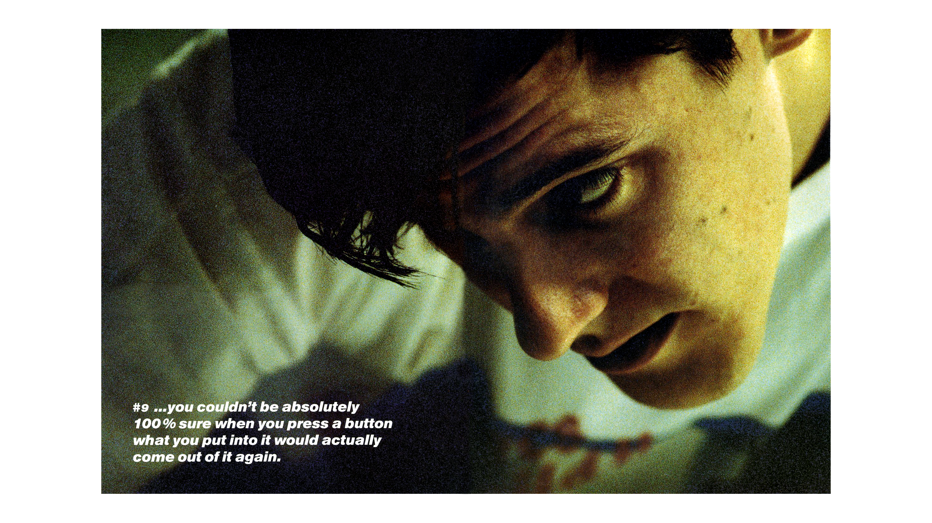 Peter Saville with text HD Wallpaper
