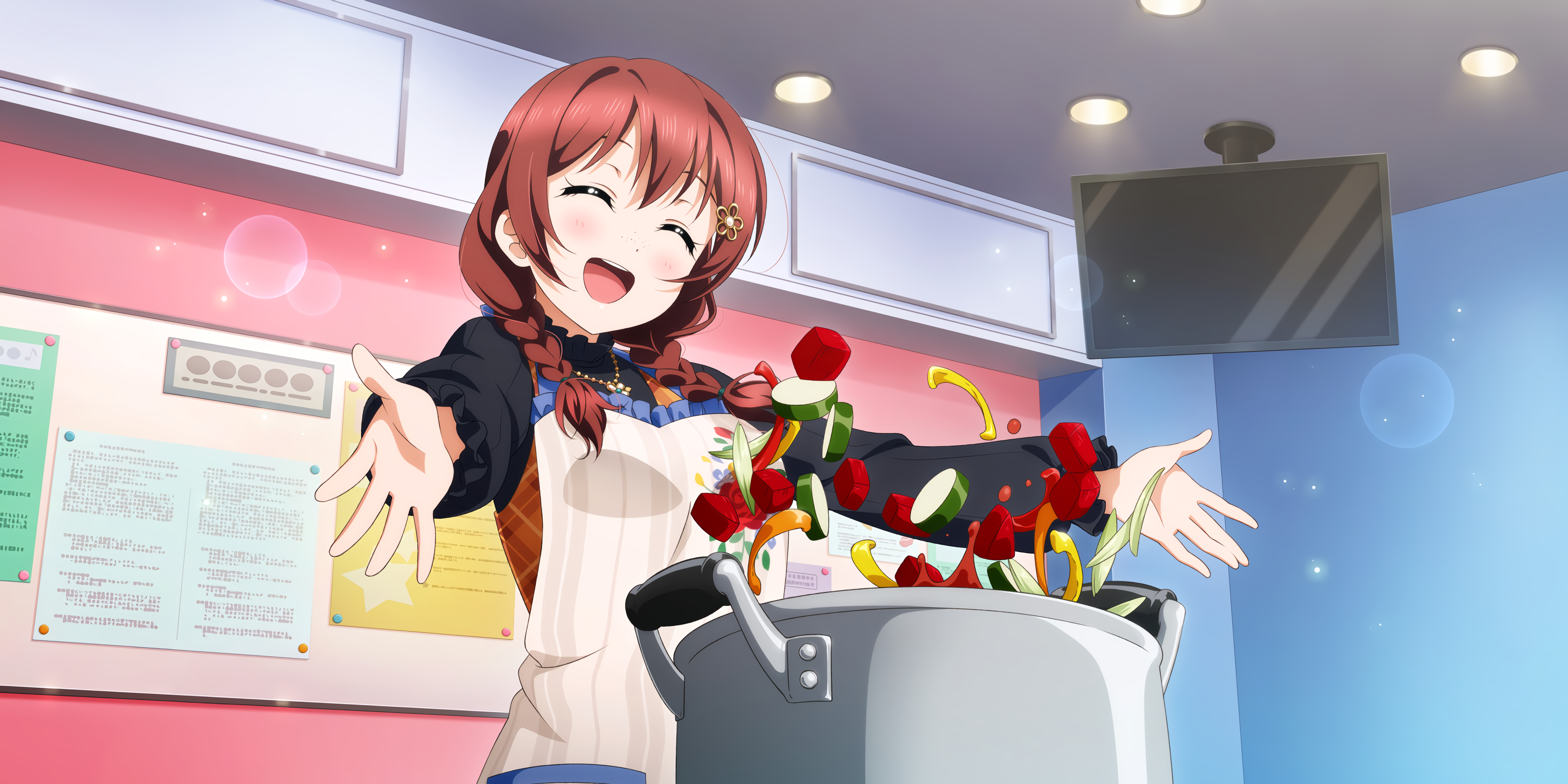 Emma Verde from Love Live! Series cooking HD Wallpaper