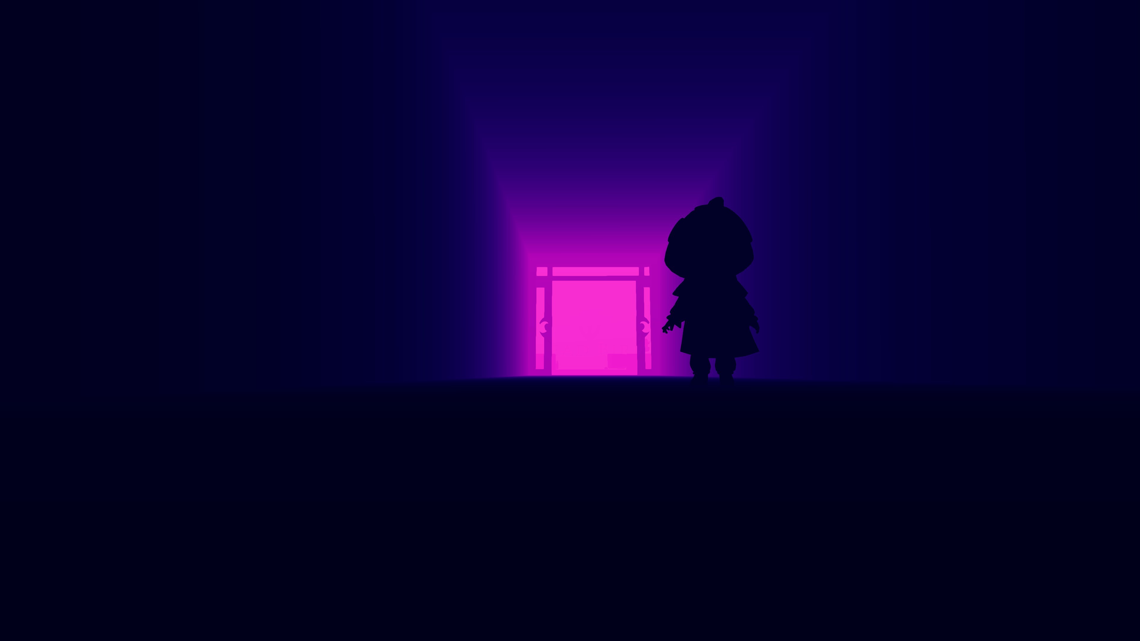 A Hat In Time character in front of a glowing door HD Wallpaper