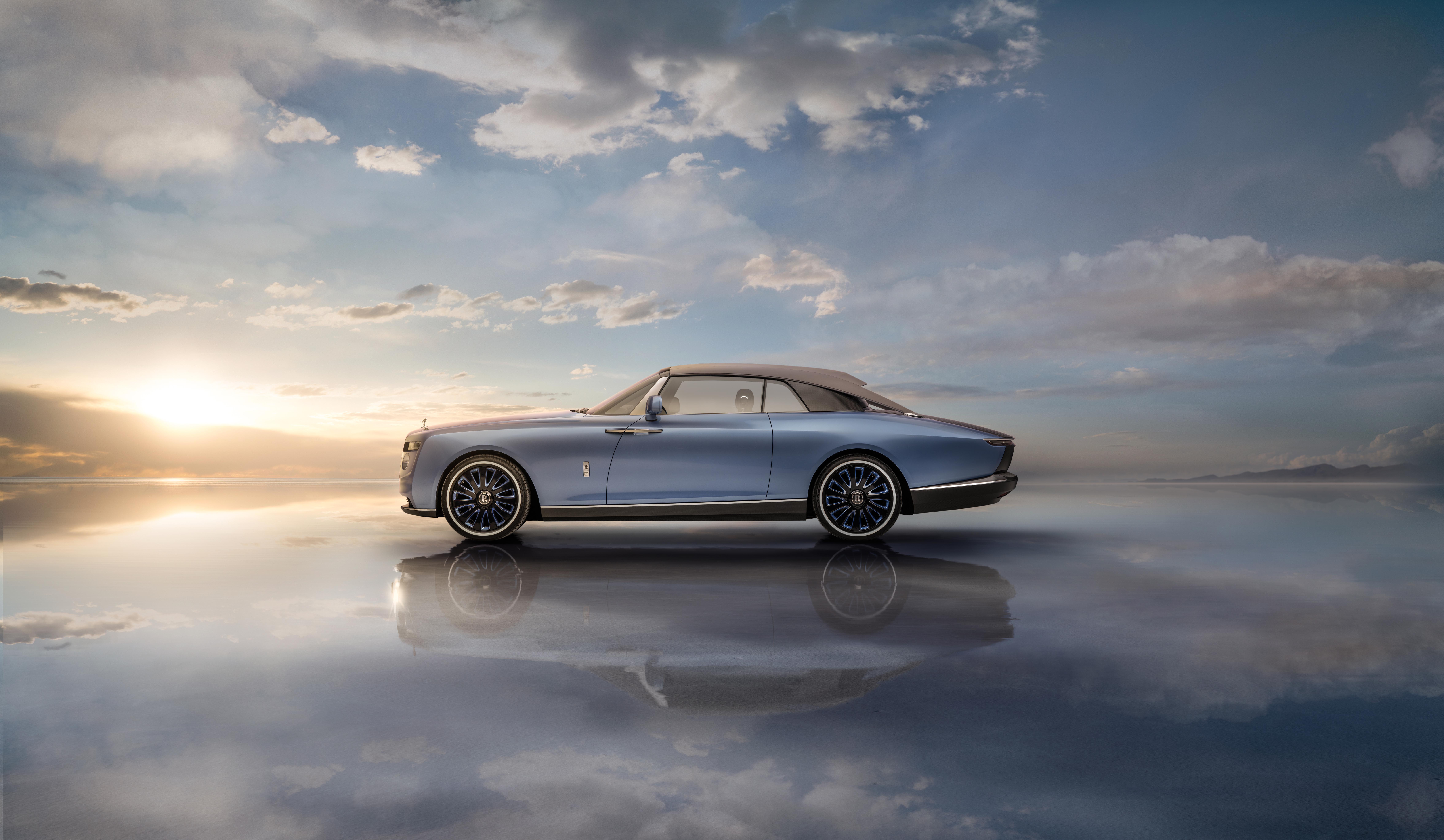 Rolls-Royce Boat Tail luxury car reflection HD Wallpaper
