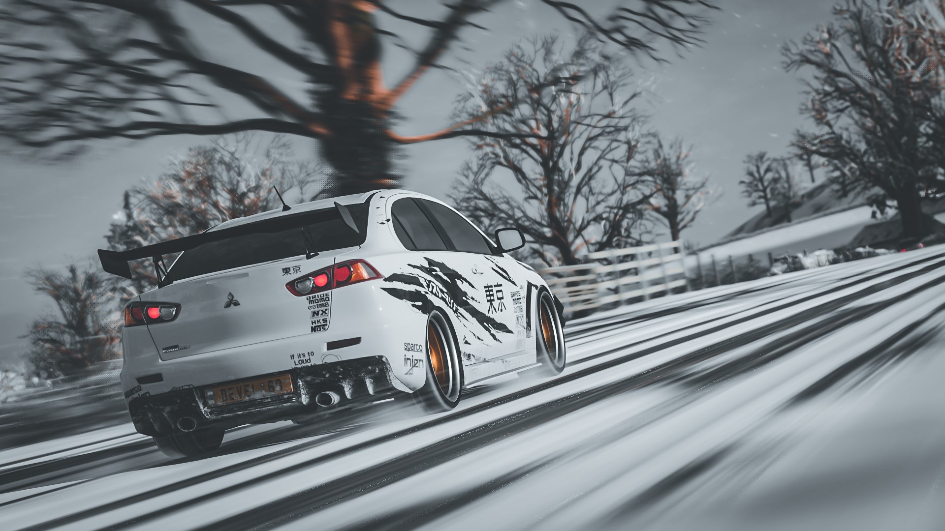 Mitsubishi Lancer Evo X in Forza Horizon 4 HD Wallpaper