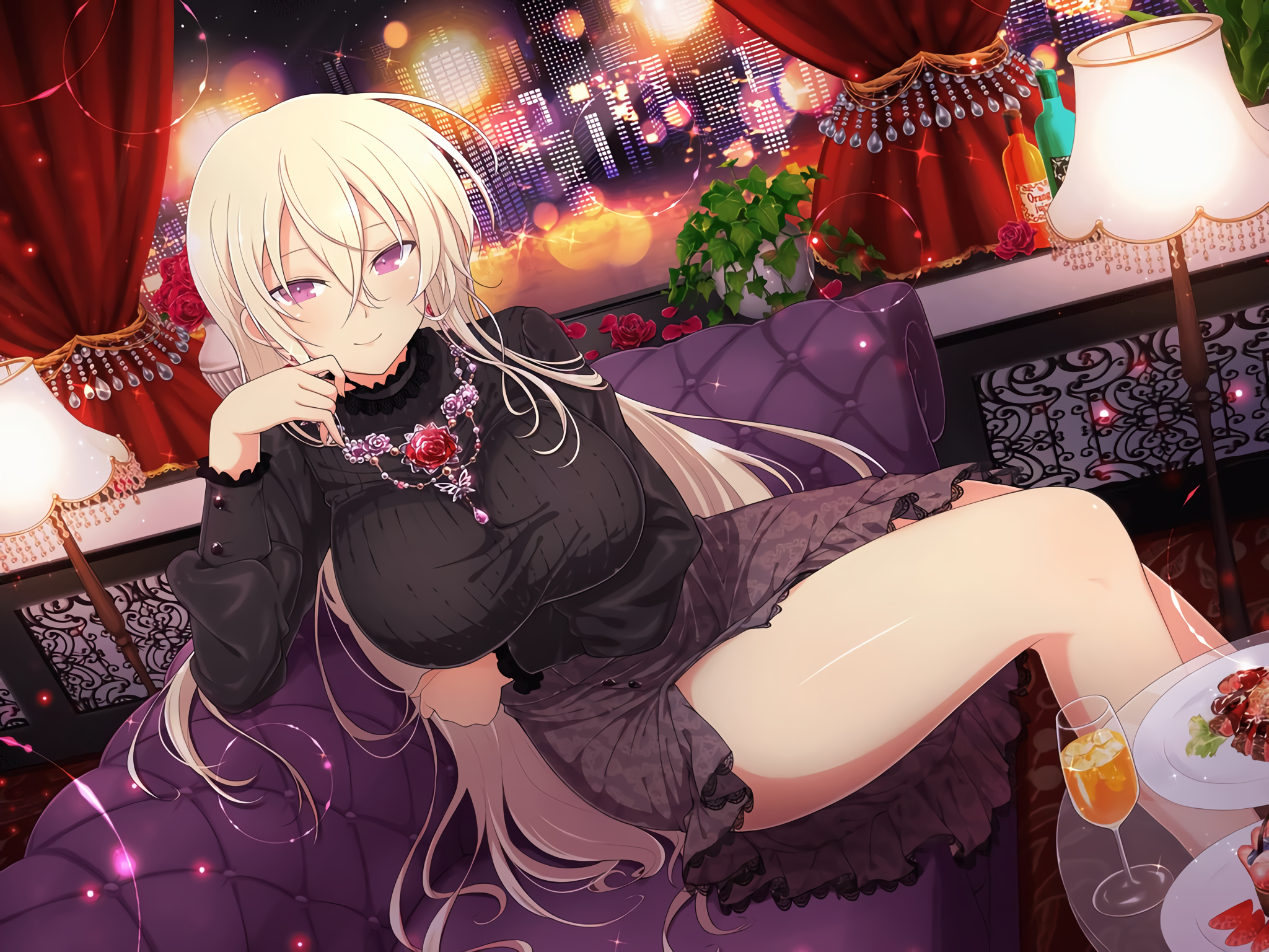 Leo from Senran Kagura in a lounge HD Wallpaper
