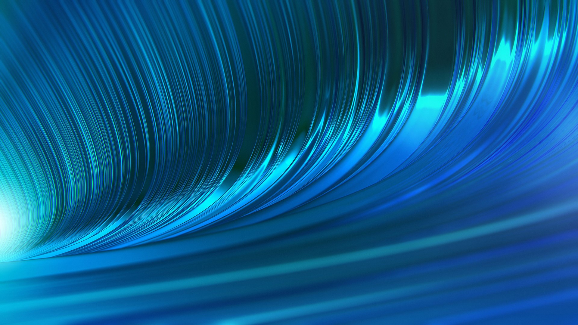 Abstract blue and white wavy lines HD Wallpaper