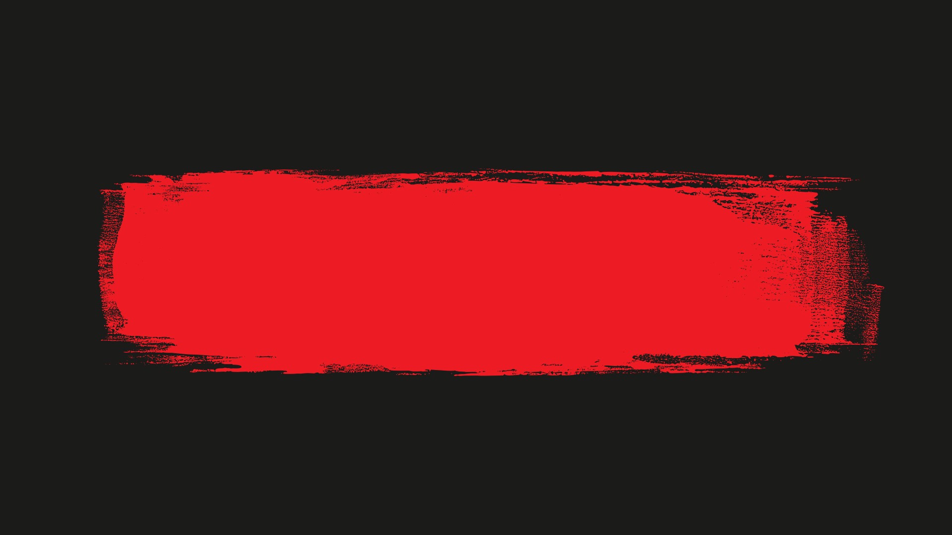 Red brush stroke on black background HD Wallpaper