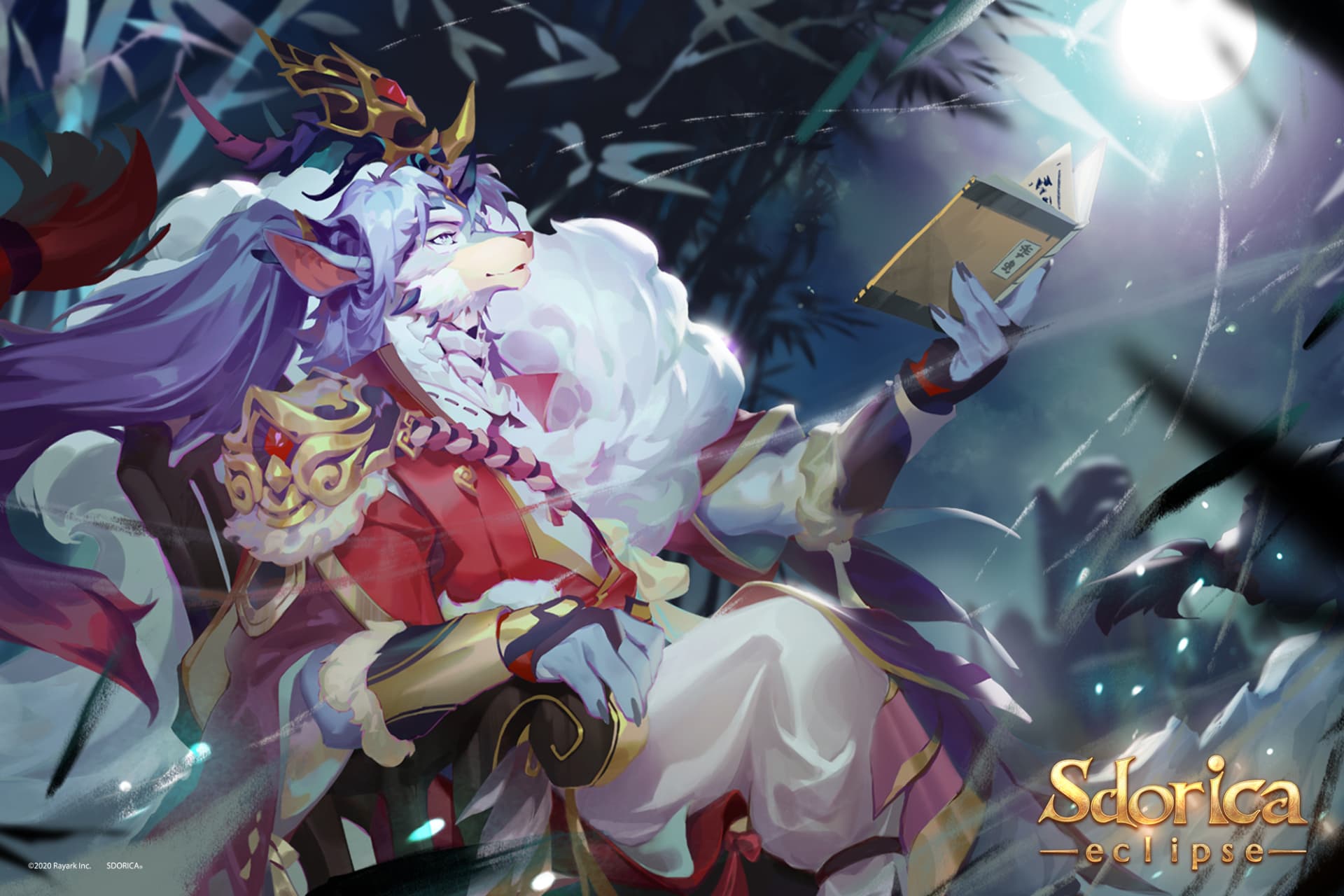 Sdorica Eclipse character reading a book HD Wallpaper
