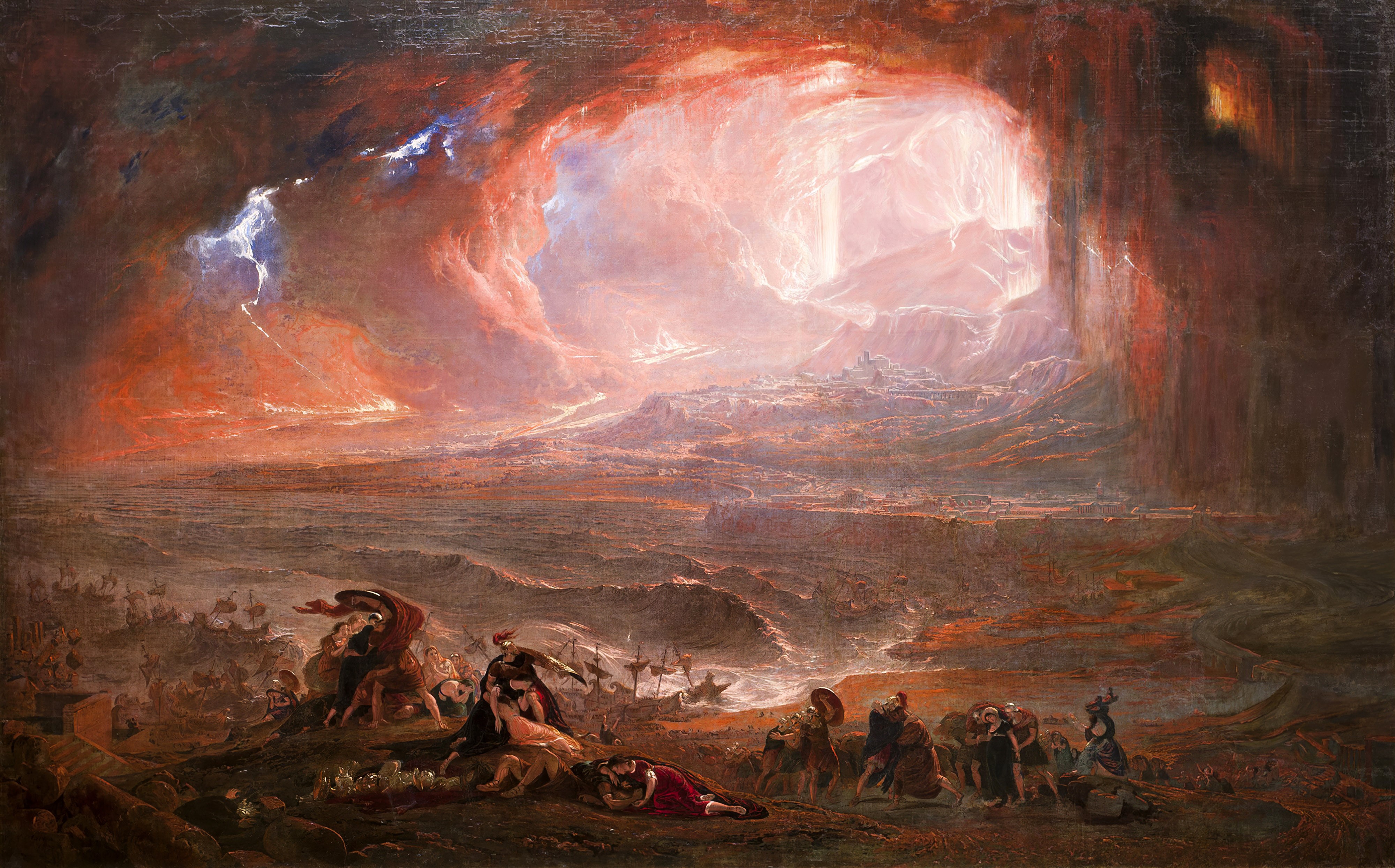 Destruction of Pompeii and Herculaneum by John Martin HD Wallpaper