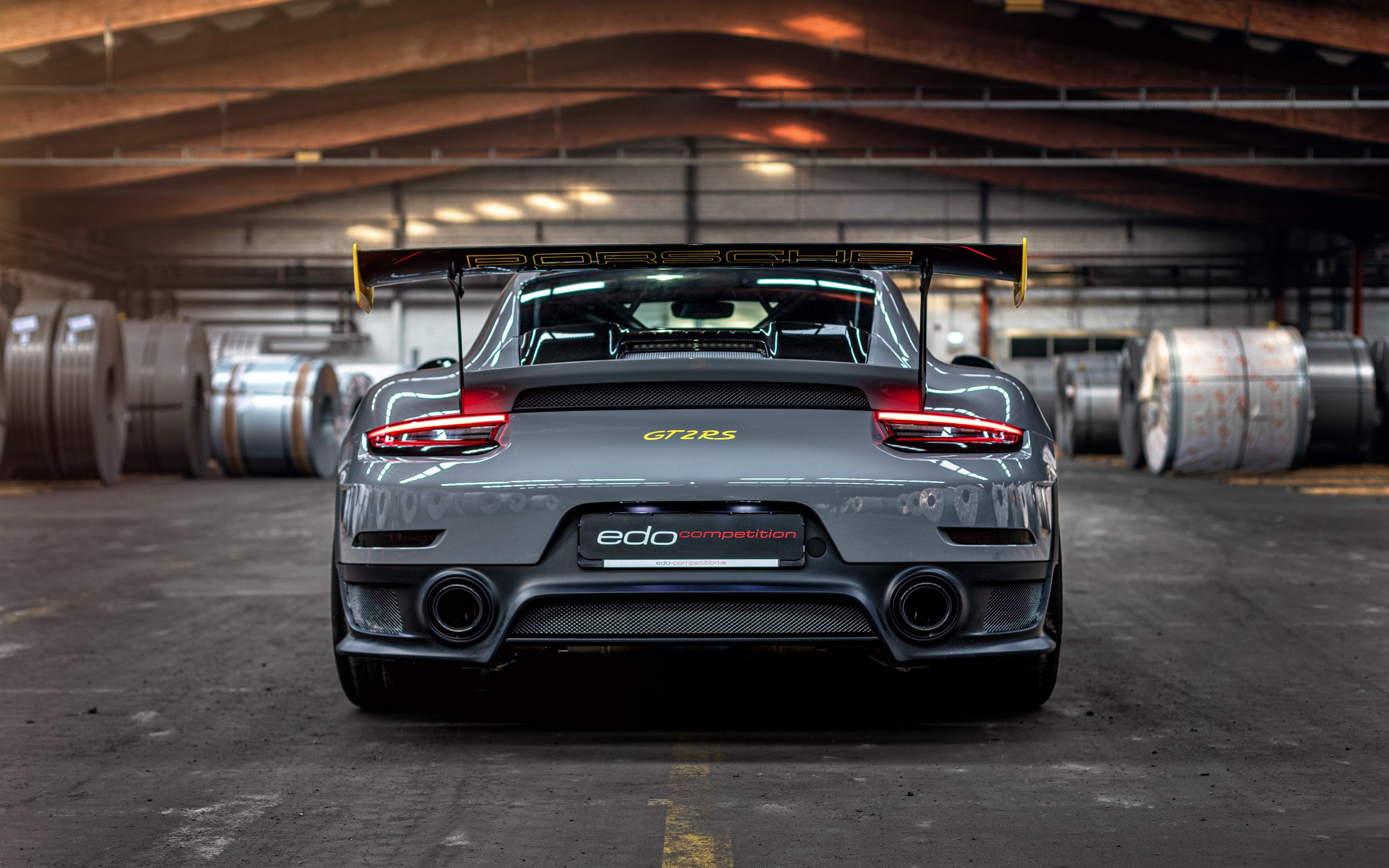 Porsche GT2 RS EDO Competition rear view HD Wallpaper
