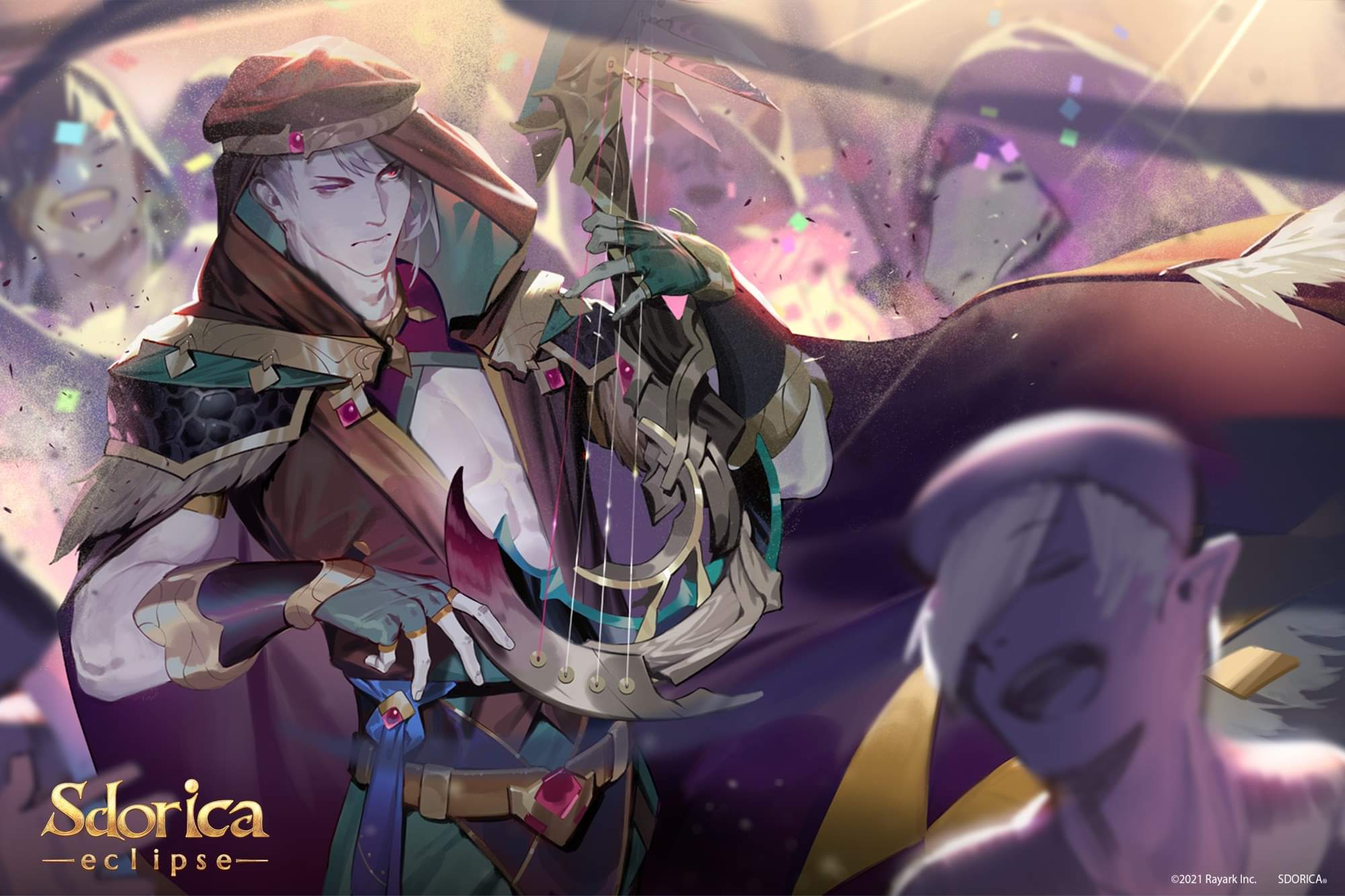 Sdorica Eclipse: A Man Plays a Harp HD Wallpaper
