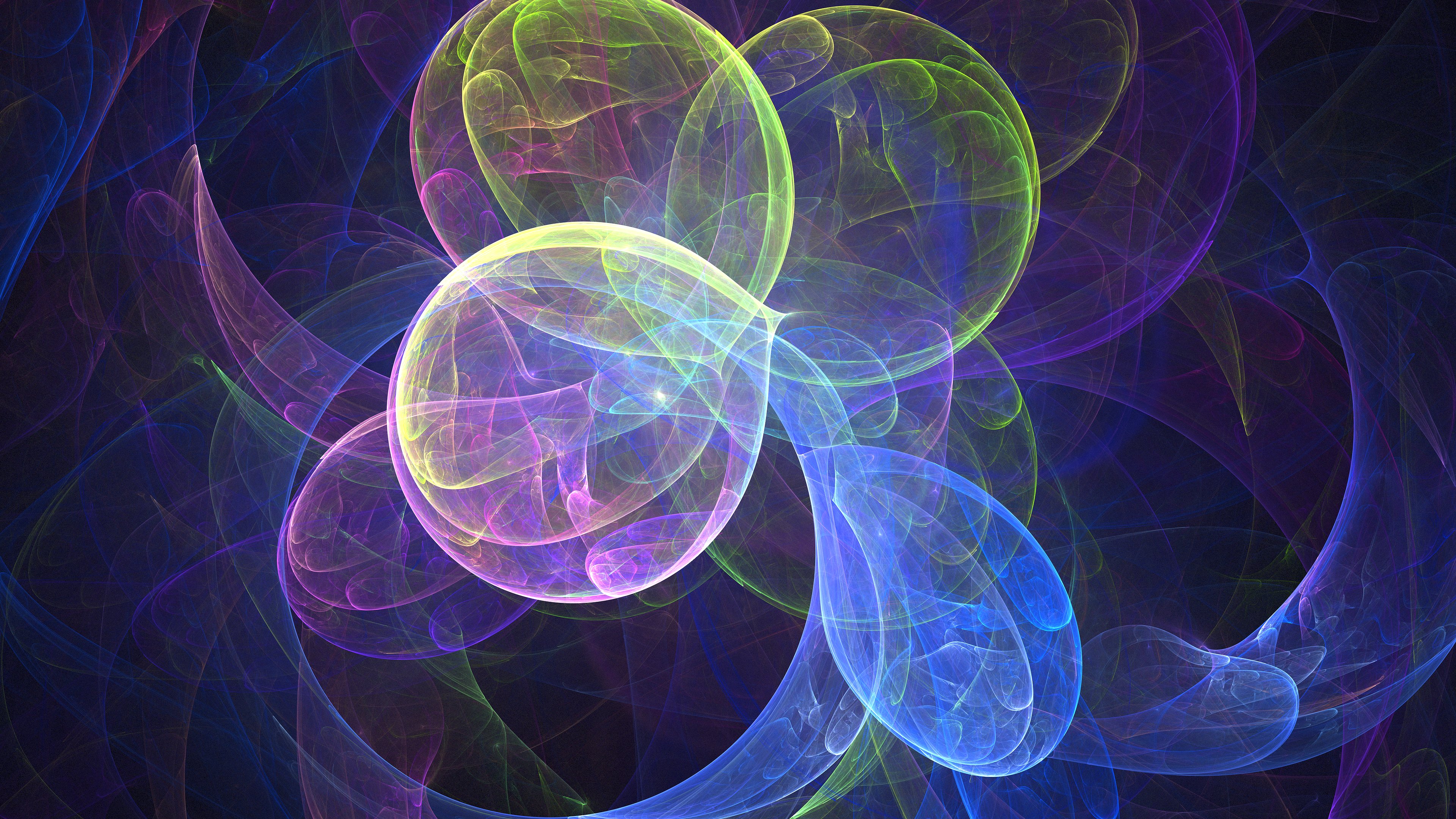 4K Abstract Fractal Flame Art HD Wallpaper