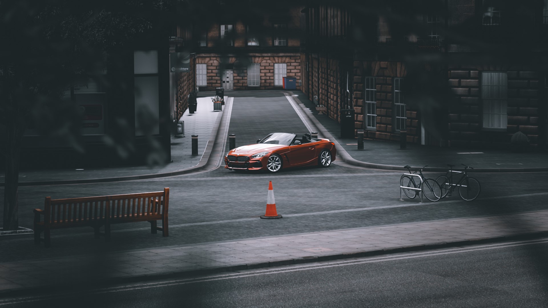 Orange BMW Z4 Convertible in Forza Horizon 4 HD Wallpaper