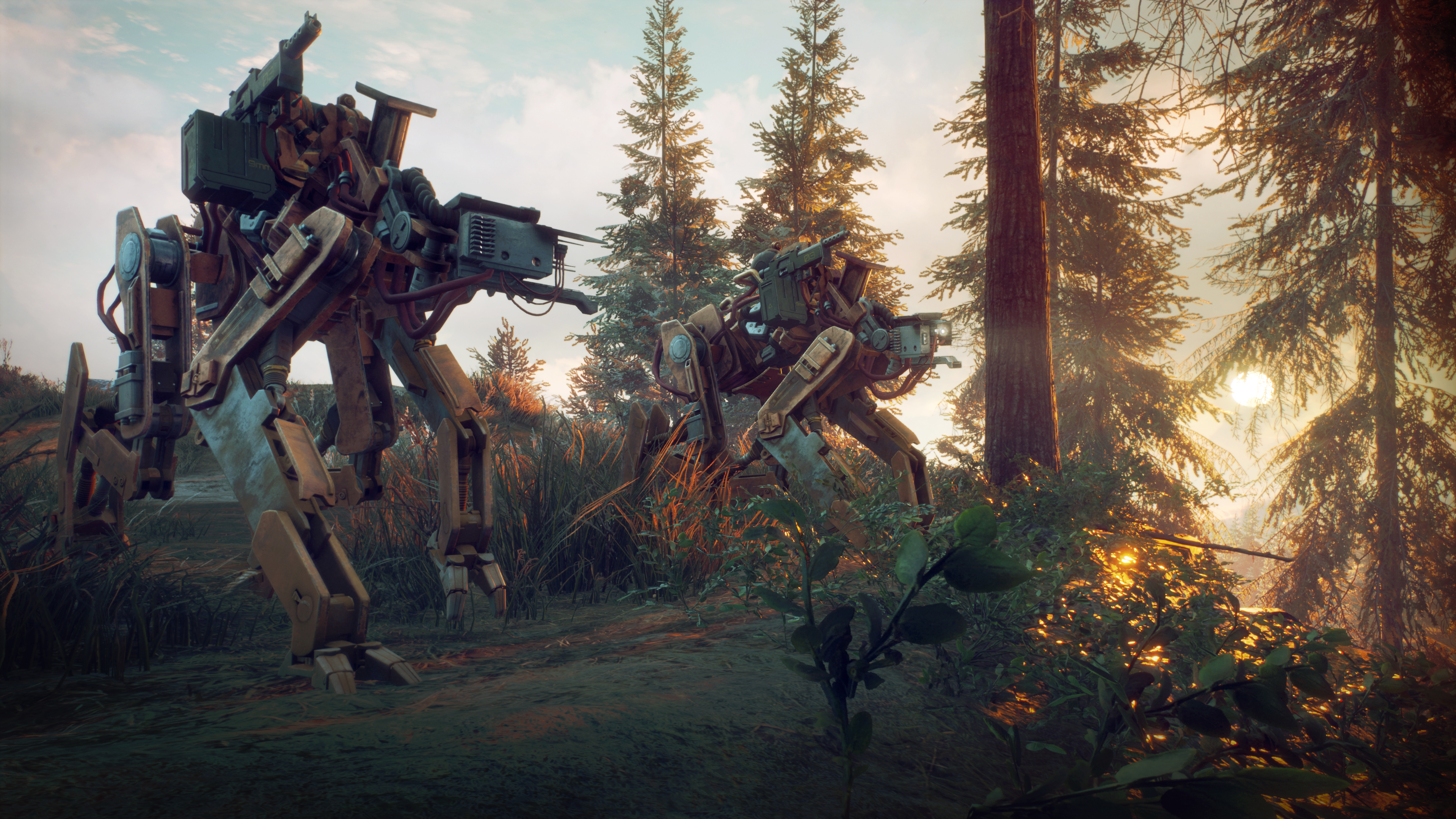 Generation Zero 4K Robots in Forest HD Wallpaper