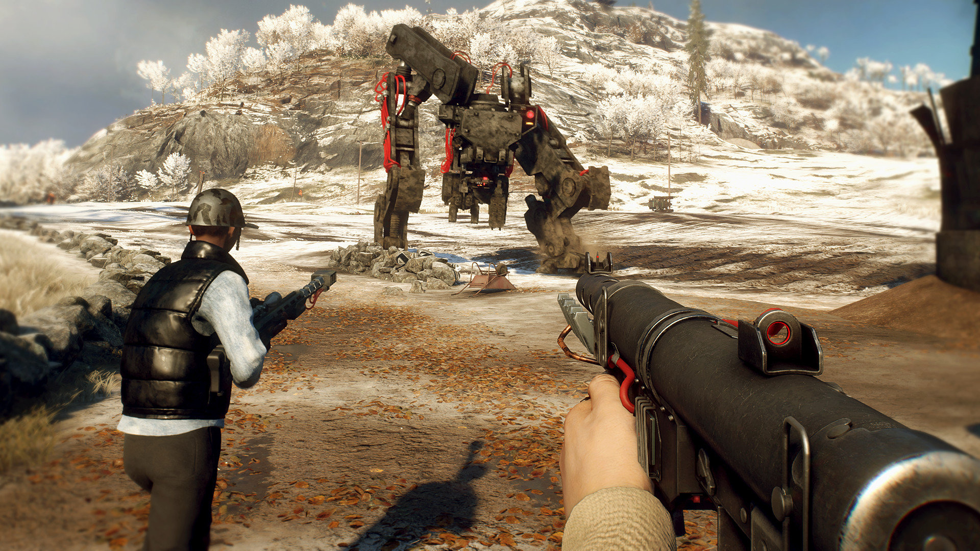 Generation Zero robot battle HD Wallpaper