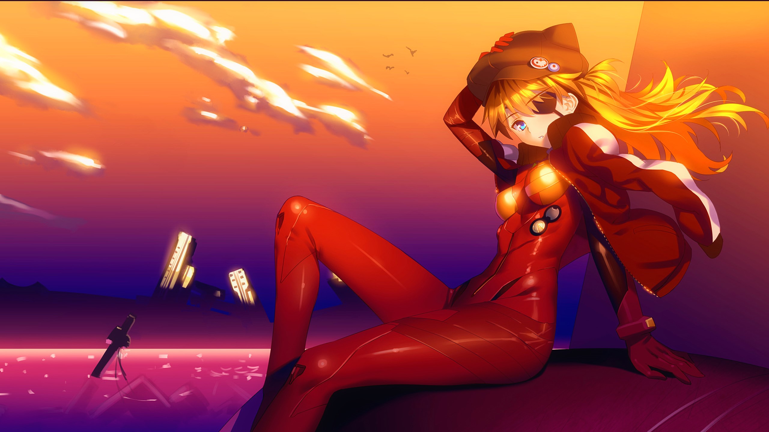 Asuka Langley Soryu from Neon Genesis Evangelion HD Wallpaper