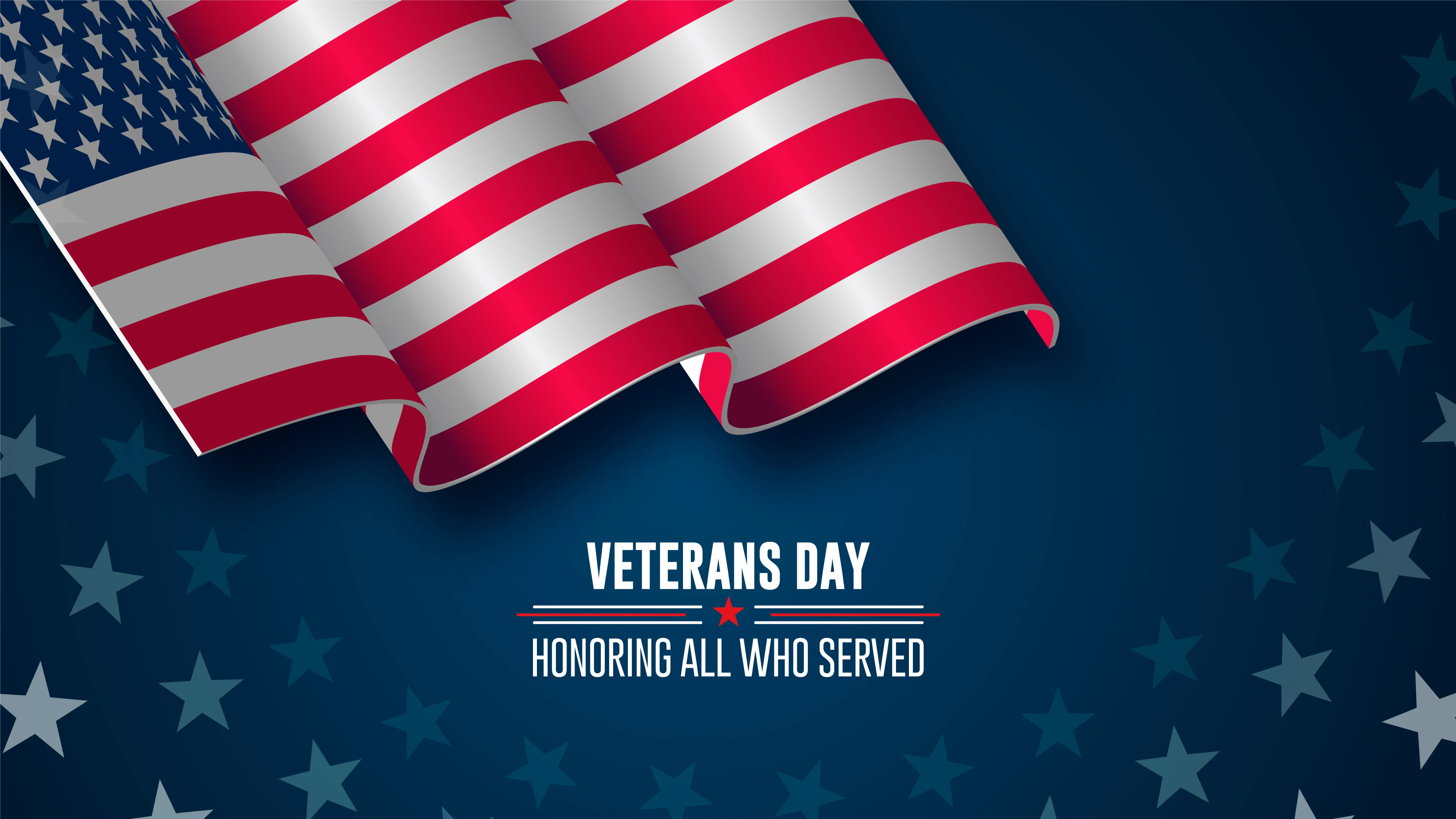 Veterans Day Honoring All Who Served American Flag HD Wallpaper