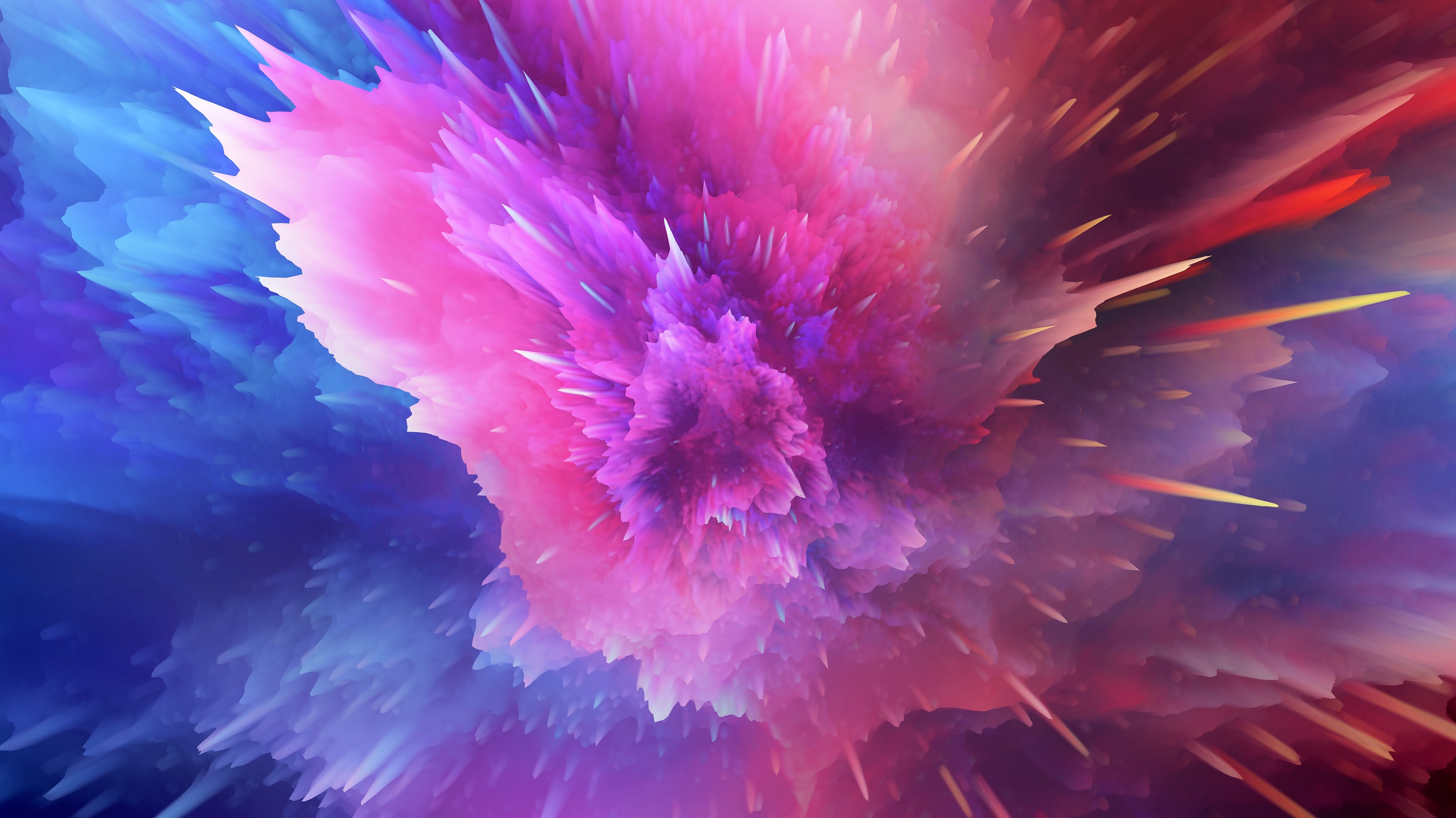 4K Color Burst Abstract HD Wallpaper