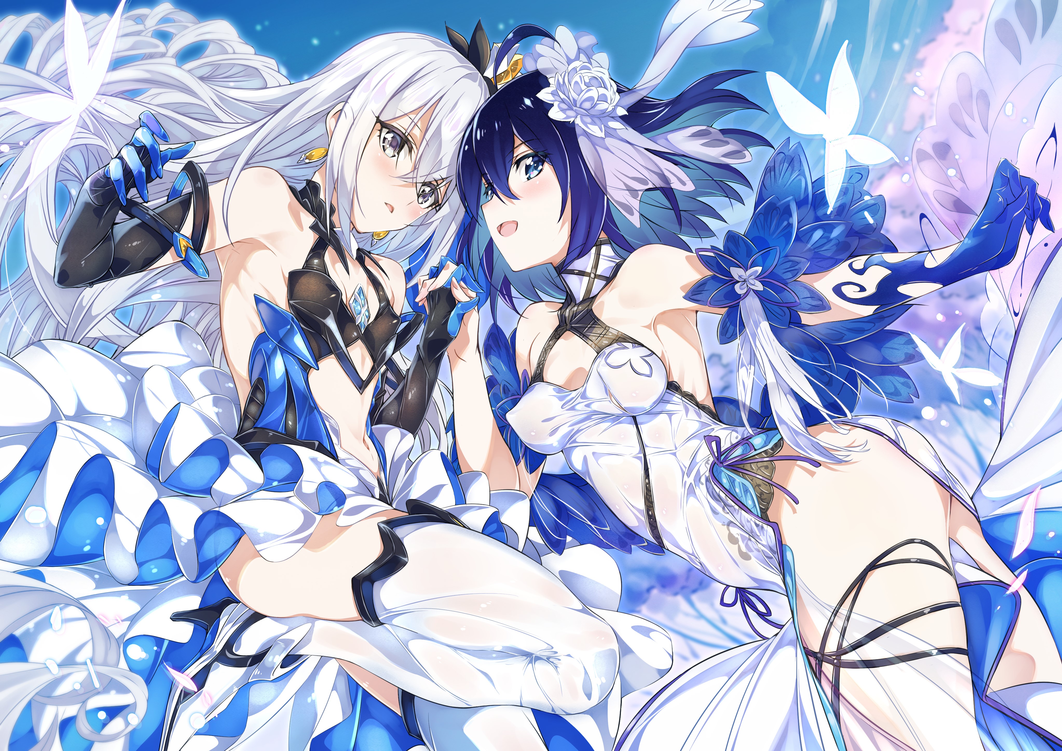 4K Bronya Zaychik and Seele Vollerei from Honkai Impact 3rd HD Wallpaper