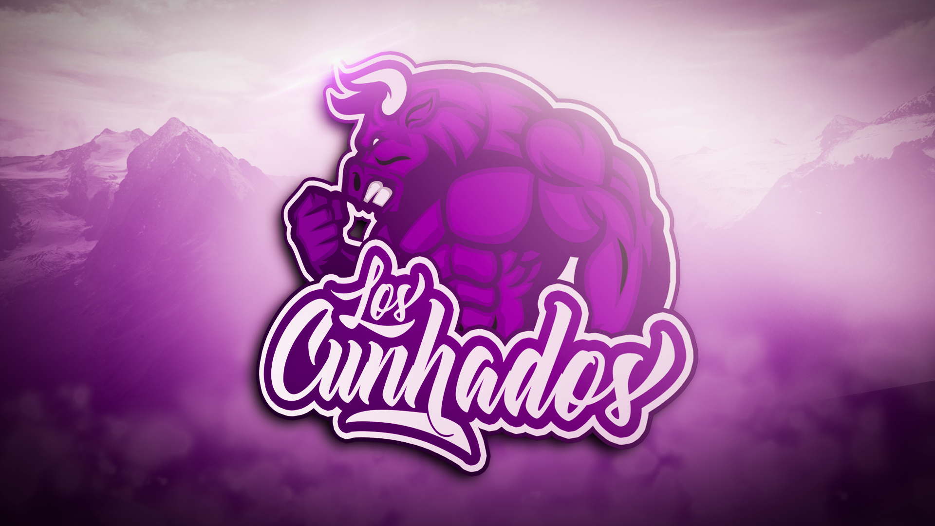 Los Cunhados team logo with bull mascot HD Wallpaper