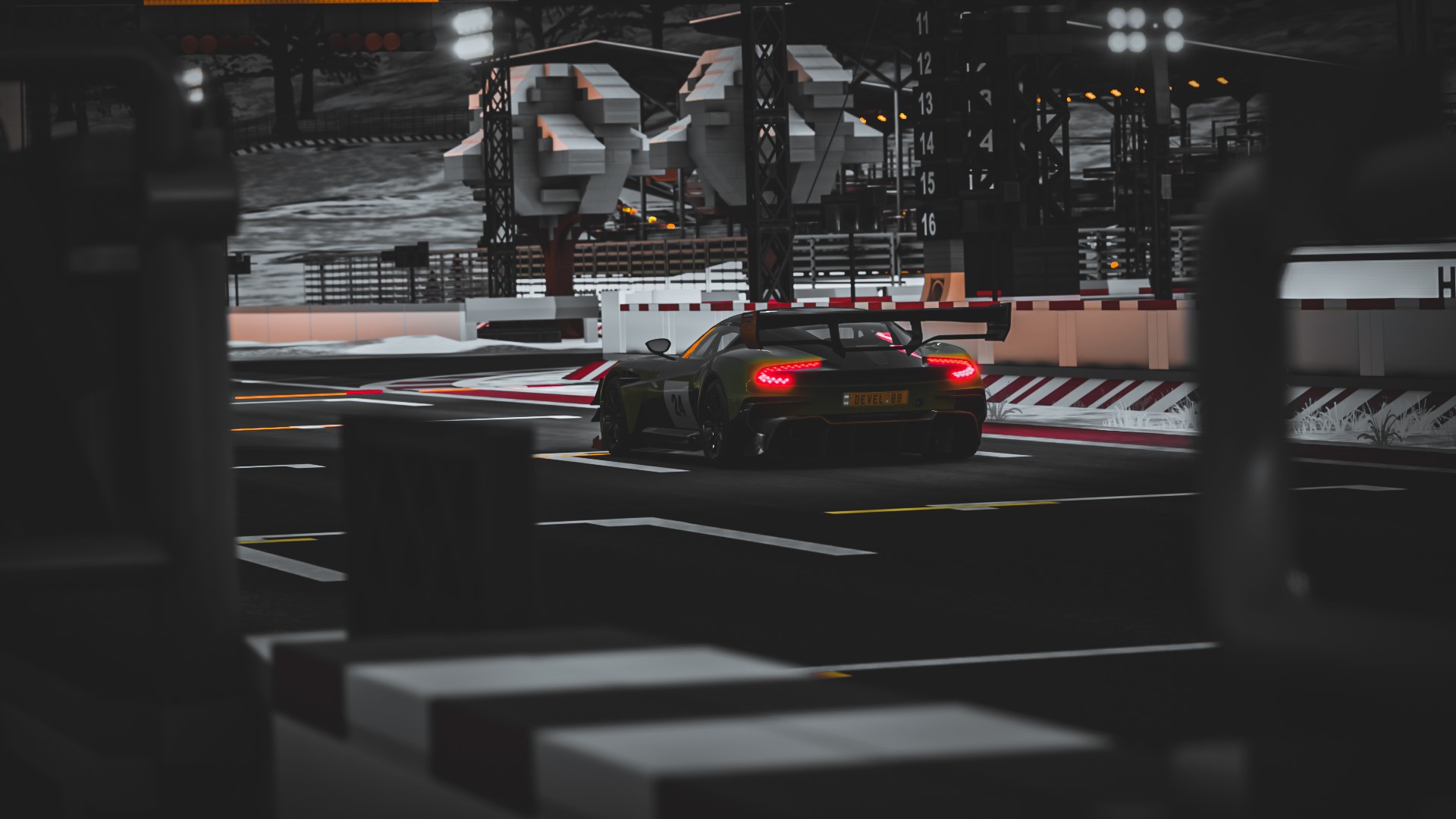Aston Martin Vulcan on a race track in Forza Horizon 4 HD Wallpaper
