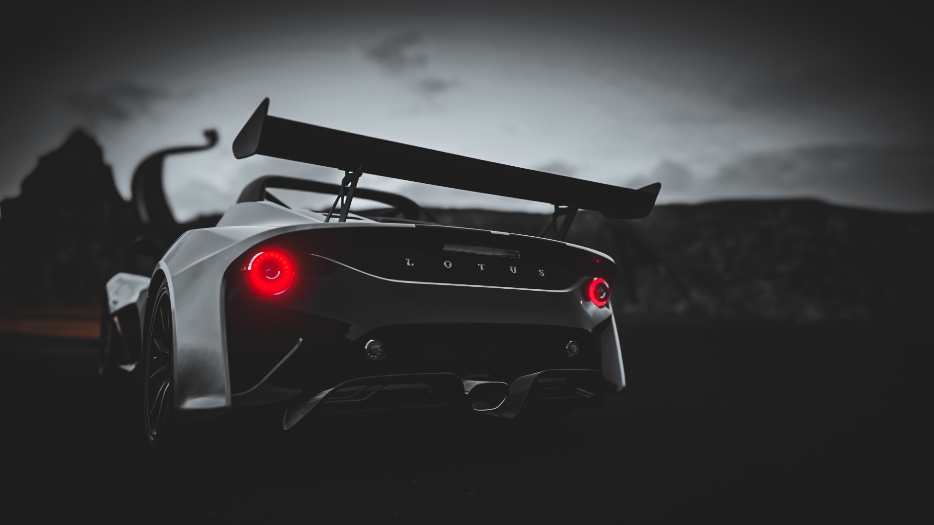 Lotus 3-Eleven rear view with large spoiler HD Wallpaper