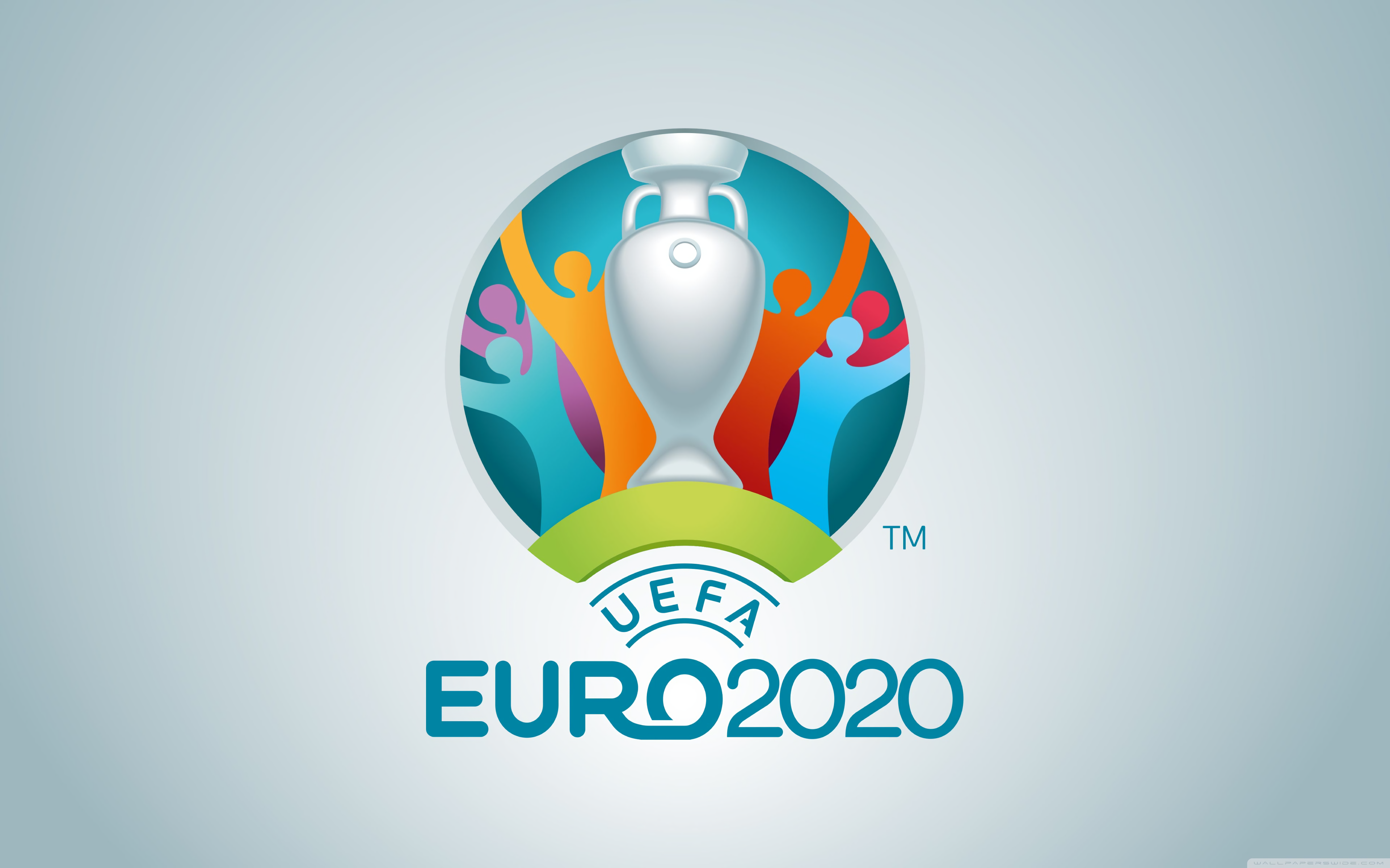 UEFA EURO 2020 Trophy Logo HD Wallpaper