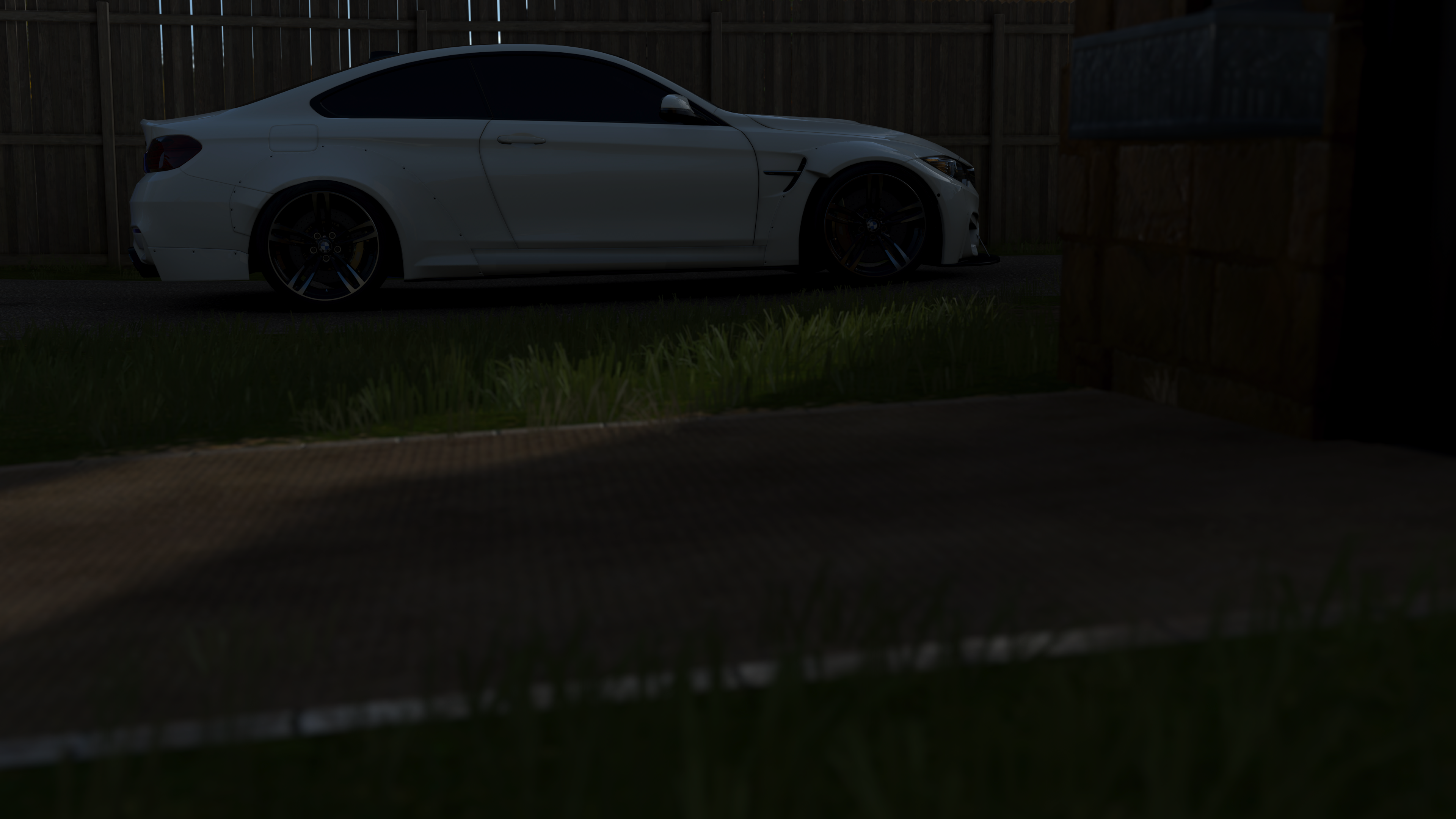 White BMW M4 Coupe in Forza Horizon 4 HD Wallpaper