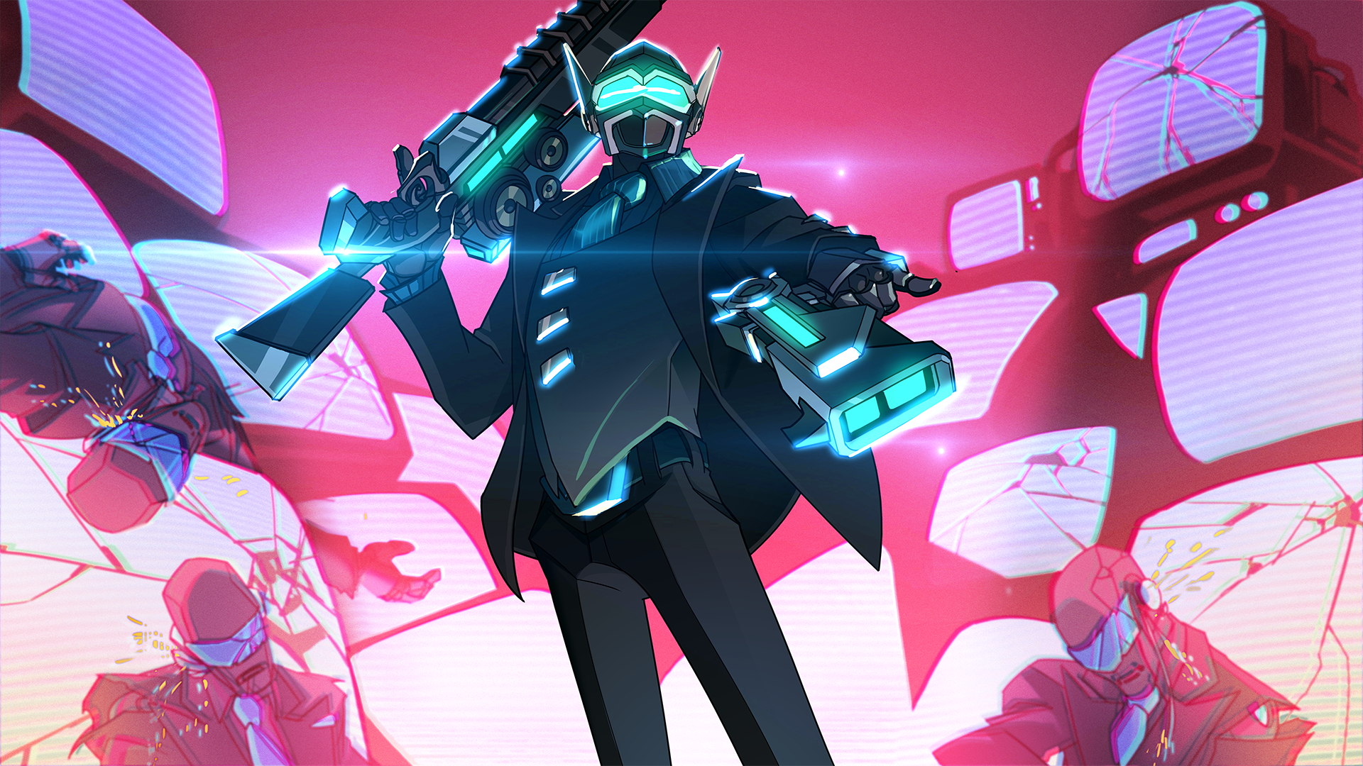 Strix from Paladins with futuristic weapons HD Wallpaper